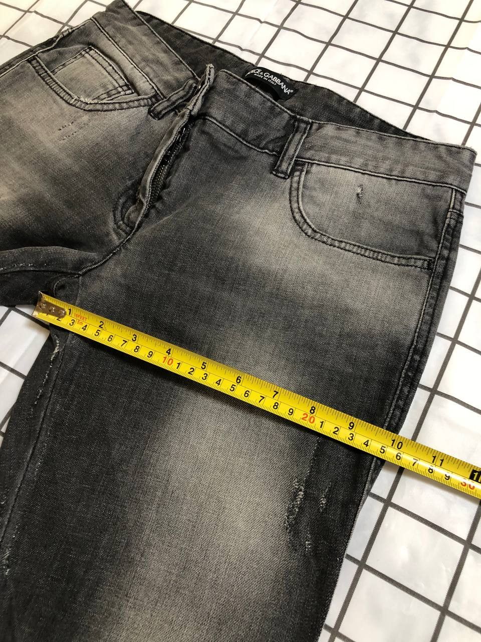 Dolce & Gabbana Dolce & Gabbana Grey Washed And Distressed Denim Size 28" / US 6 / IT 42 - 8 Thumbnail