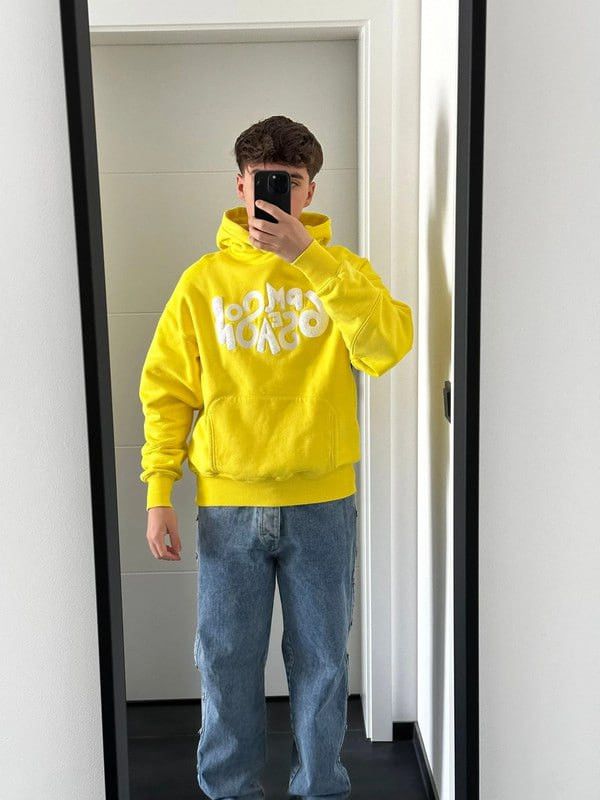 Vintage 6Pm Medina Blues Play Logo Oversized Unisex yellow Hoodie Size US S / EU 44-46 / 1 - 3 Thumbnail