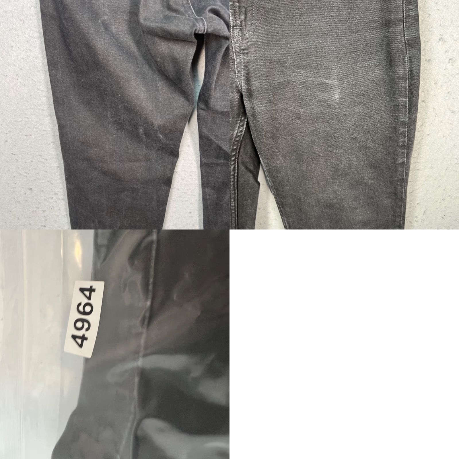 Everlane Everlane Jeans Slim 31 x 28 The Straight Denim Black Organic Cotton Blend 5-Pocket Mens Size US 31 - 9 Thumbnail