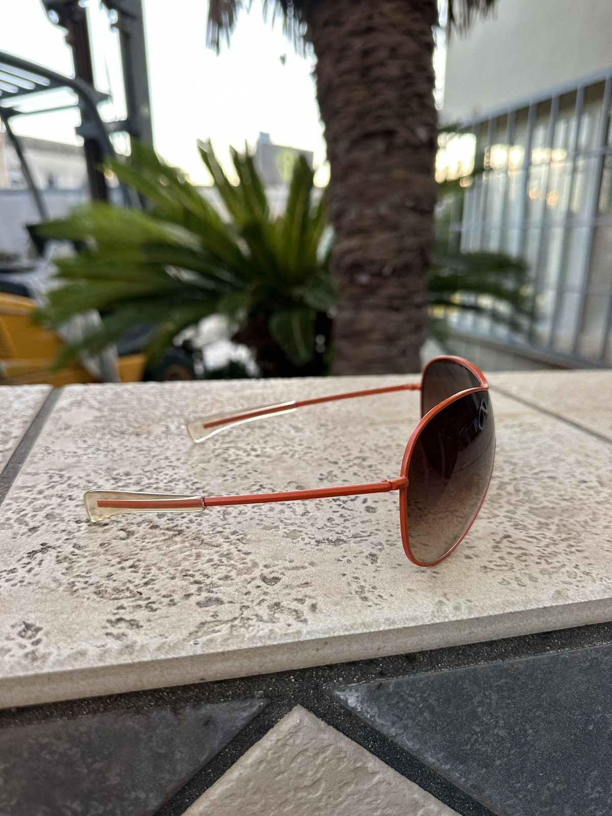 Belstaff Belstaff Sunglasses Orange 1990 Elicopter Collection M03-080 Size ONE SIZE - 3 Thumbnail