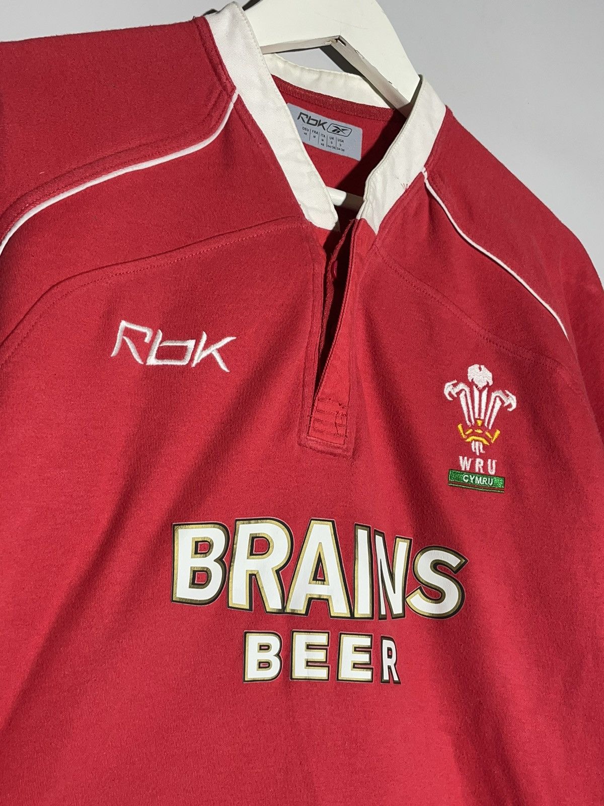 Reebok × Vintage Vintage Wales Rugby Jersey 2002/2004 Y2K Long Sleeve Reebok Size US S / EU 44-46 / 1 - 3 Thumbnail