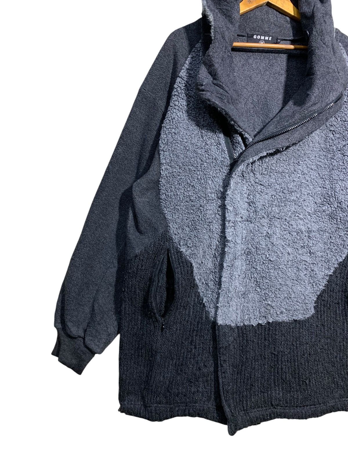 gomme 🔥GOMME HOMME ASYMETRICAL HOODIE JACKET Size US M / EU 48-50 / 2 - 3 Thumbnail