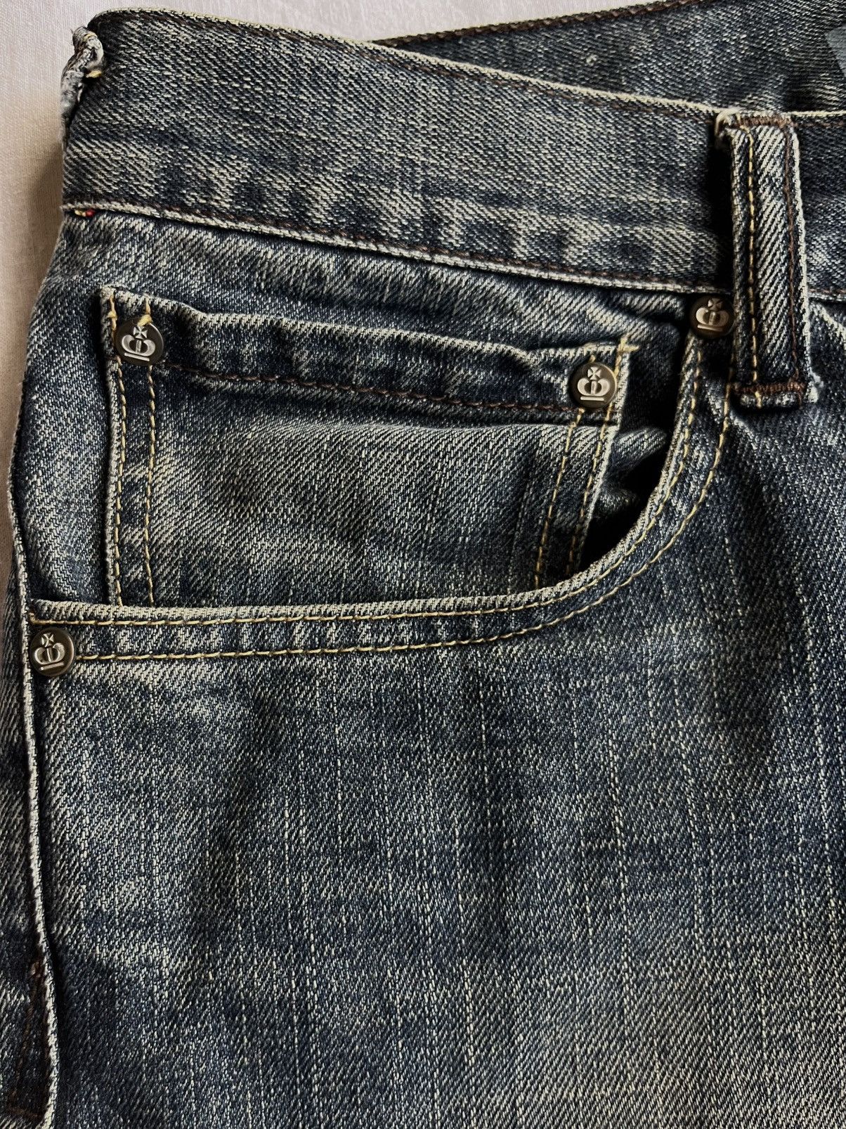 Japanese Brand × Le Grande Bleu (L.G.B.) × Vintage Rare Vintage Denim Jeans Jeff Banks Bootcut Jeans Y2K Fit Size US 32 / EU 48 - 3 Thumbnail