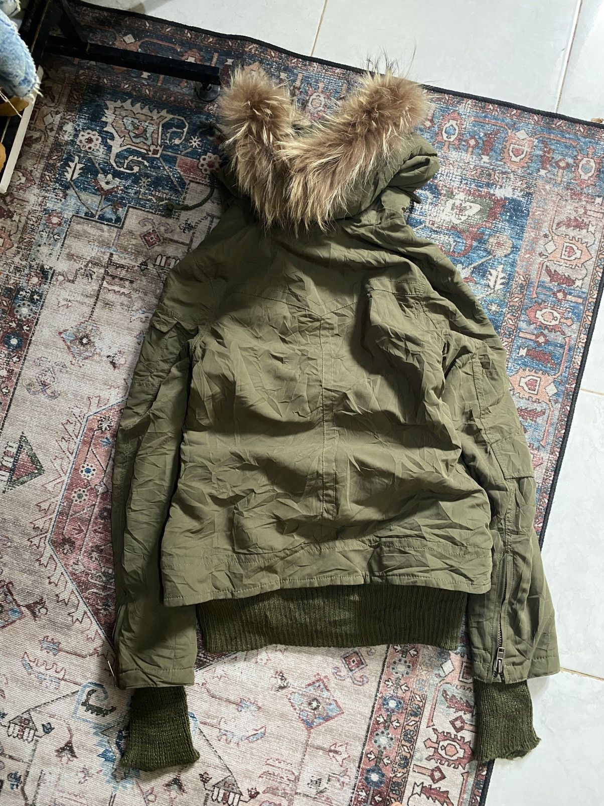 SLY 🔥FREE SHIPPING🔥SLY Raccoon Fur Hooded Cargo Jacket Size M / US 6-8 / IT 42-44 - 7 Thumbnail