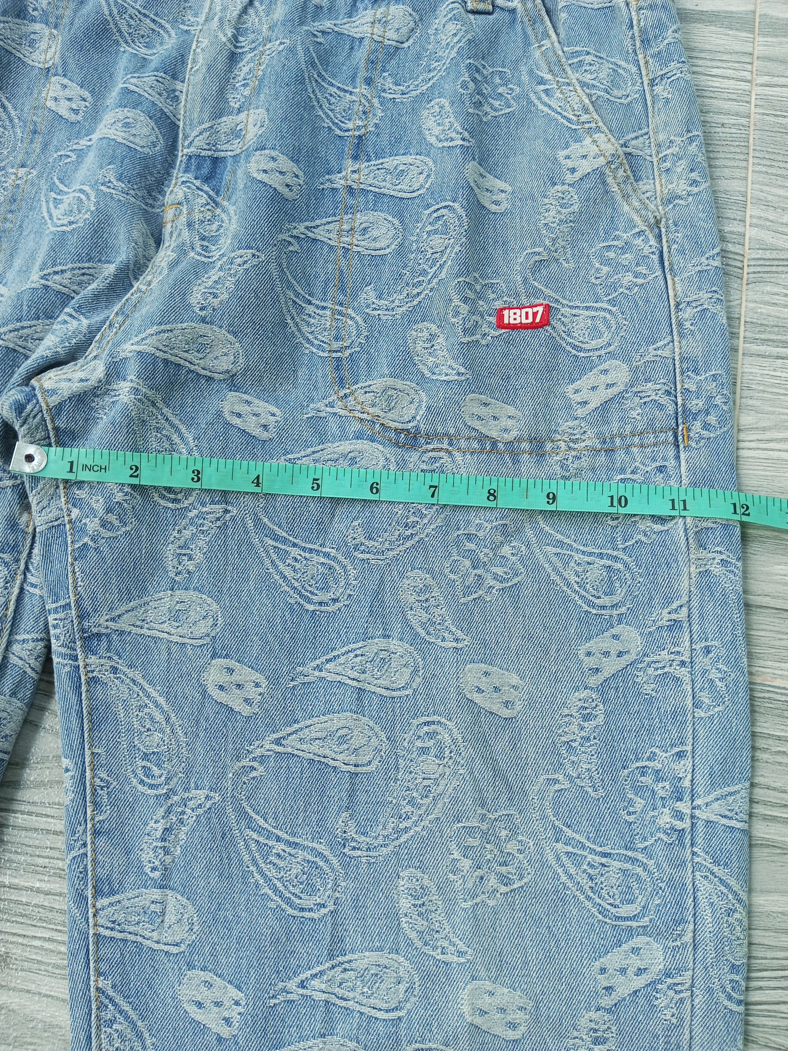 Japanese Brand Baggy Paisley denim manace style Size US 34 / EU 50 - 10 Thumbnail