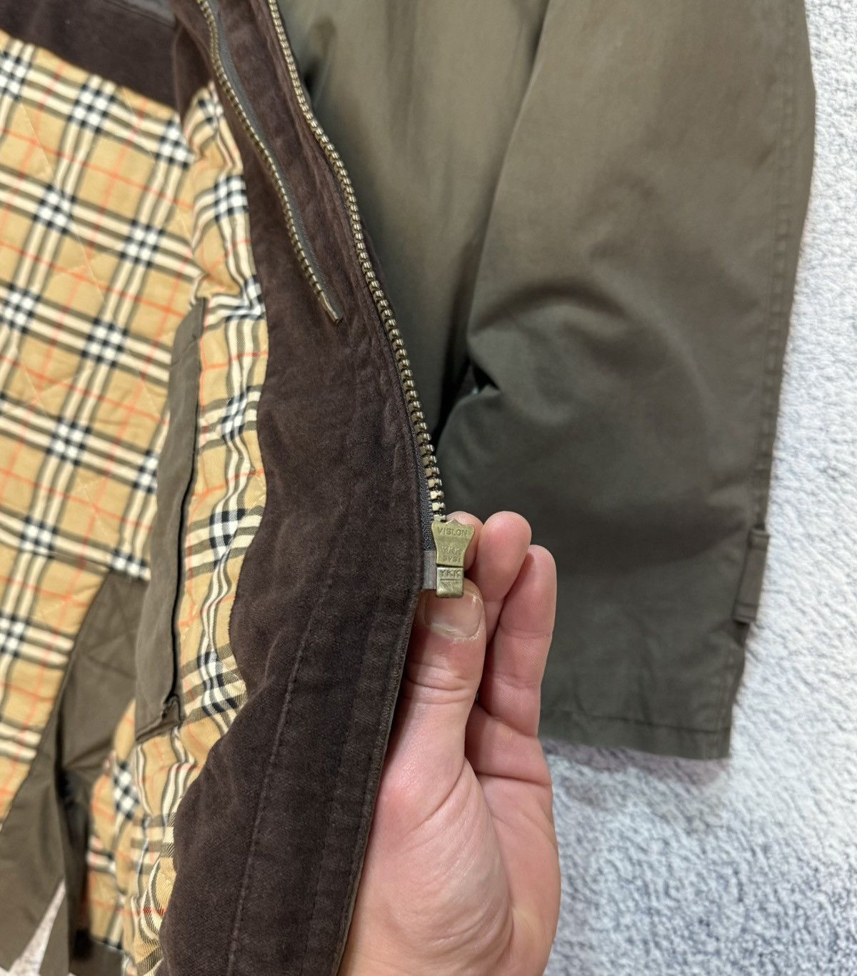 Burberry Burberrys Mens Vintage Brown Jacket Nova Check Lined 56 Coat Size US XL / EU 56 / 4 - 11 Thumbnail