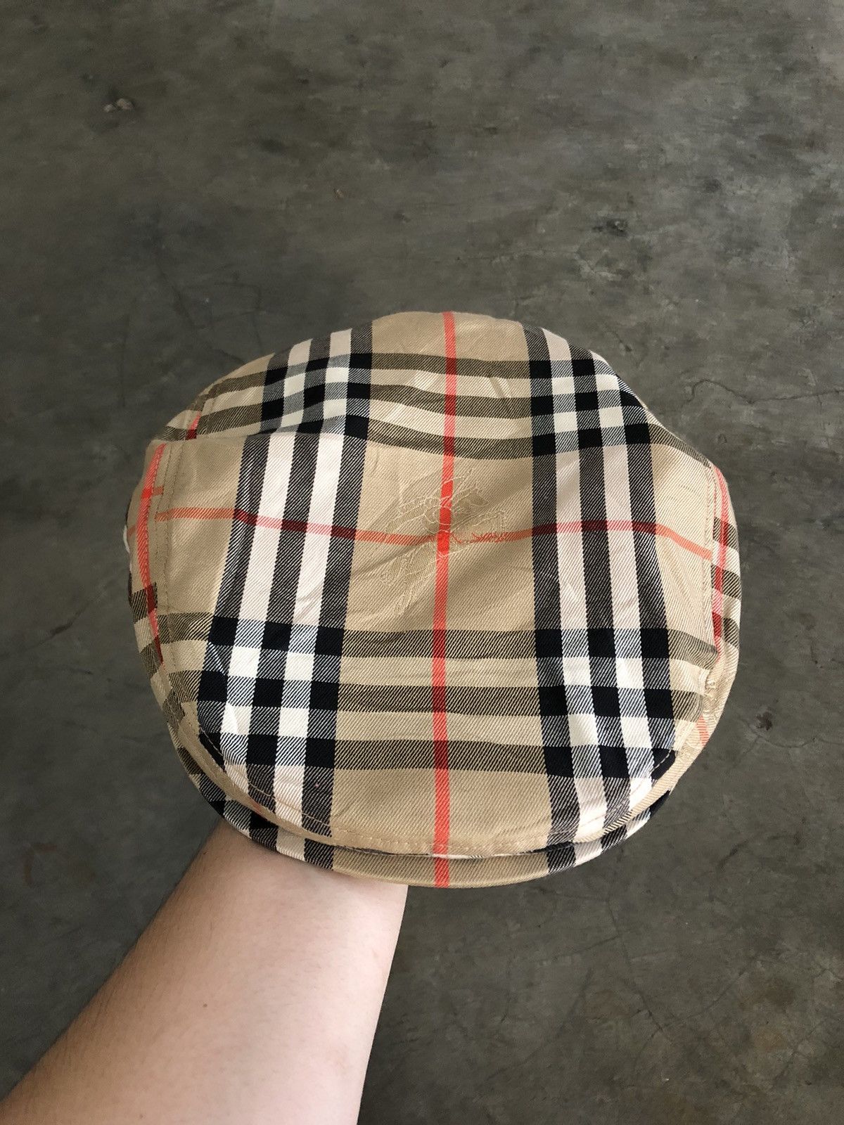 image of Archival Clothing x Burberry Vintage Burberrys Flatcap in Brown, Men's