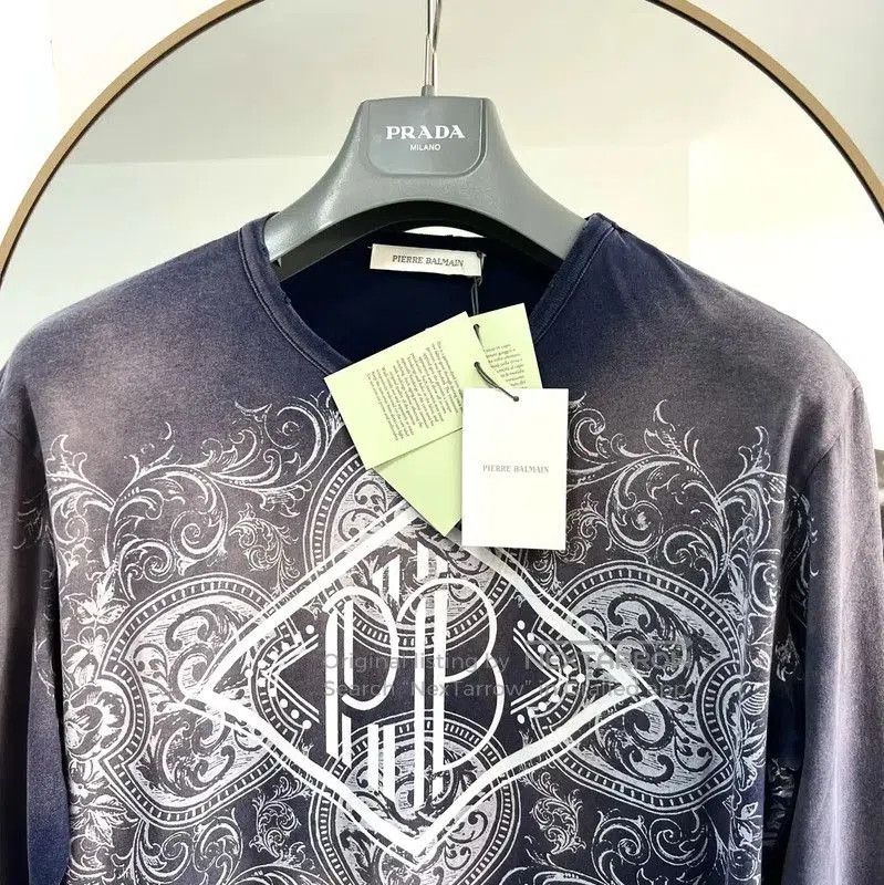 Balmain Balmain Colorful Print Long Sleeve T-Shirt . Size US S / EU 44-46 / 1 - 4 Thumbnail