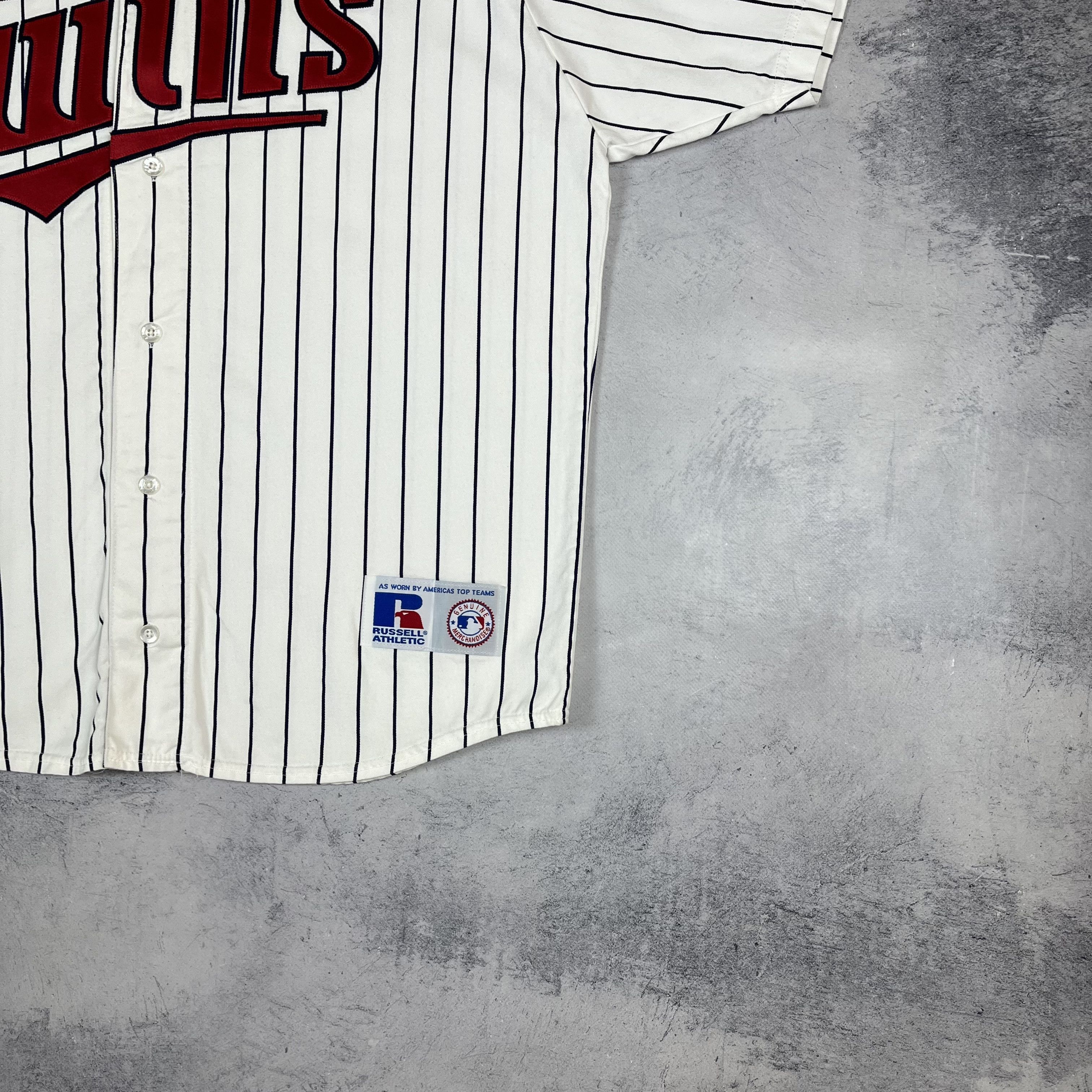 Russell Athletic Vintage MLB Minnesota Twins Big Logo Jersey Shirt 90’s Size US XL / EU 56 / 4 - 4 Thumbnail