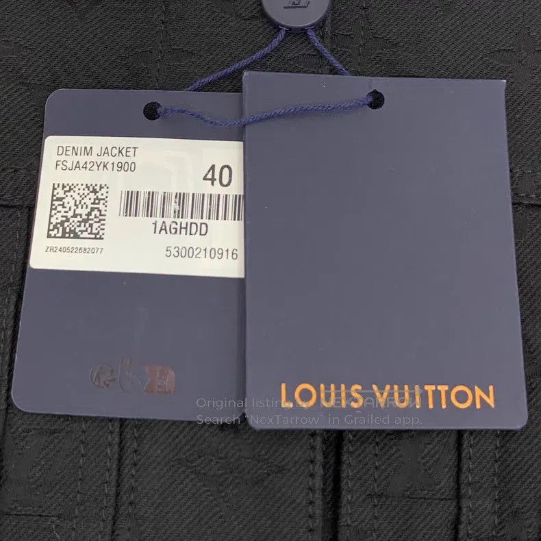 Louis Vuitton Louis Vuitton 25 black logo full-print cotton lapel single Size US XXS / EU 40 - 6 Thumbnail