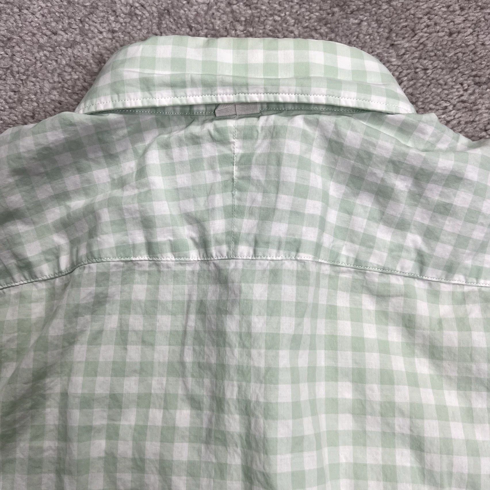 Lacoste Lacoste Shirt Men’s 38 Large Green White Check Button-Down Cotton Pocket Preppy Lightweight Shirt Size US L / EU 52-54 / 3 - 7 Thumbnail