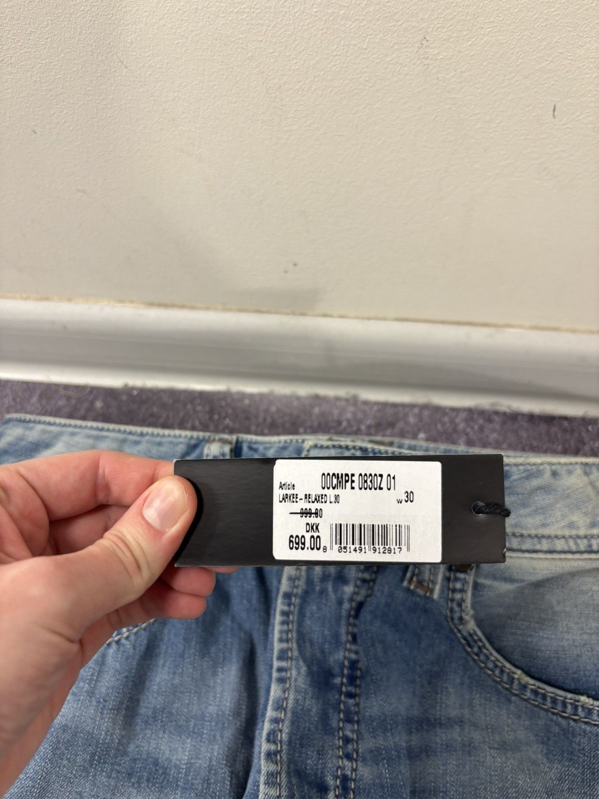Diesel Diesel Larkee Relaxed NWT Comfort Straight Men’s Denim Jeans Size US 30 / EU 46 - 8 Thumbnail
