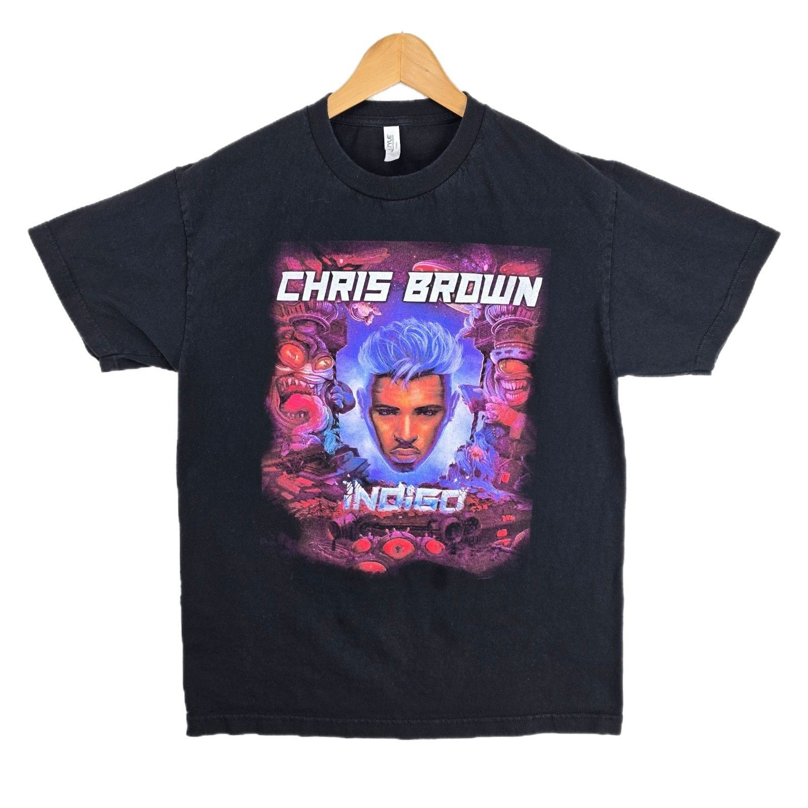 Alstyle Chris Brown Indigo Indigoat Album 2019 Tour Shirt Size Large Size US L / EU 52-54 / 3 - 1 Thumbnail