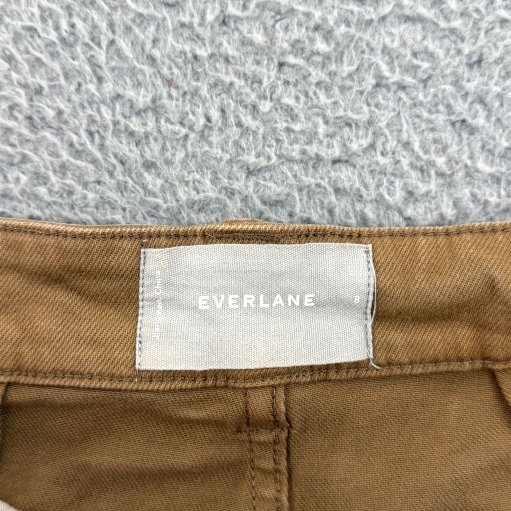 Everlane Everlane Shorts Women’s 8 Beige Cotton Blend High Rise Chino Stretch Zip Size 30" / US 8 / IT 44 - 6 Thumbnail