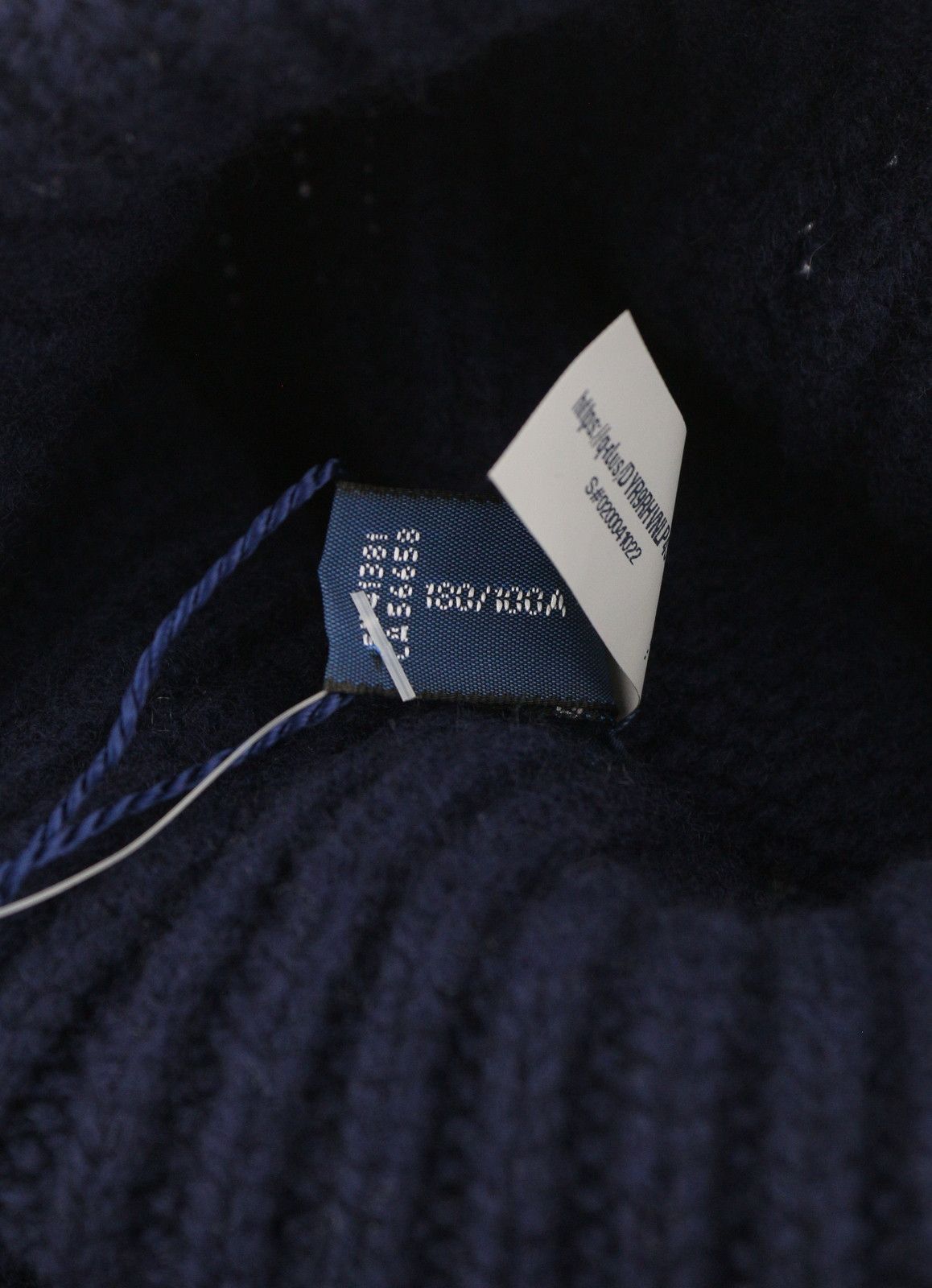 Ralph Lauren BLUE L Wool Cashmere Tight Knit Pullover 86940 Size US L / EU 52-54 / 3 - 7 Thumbnail