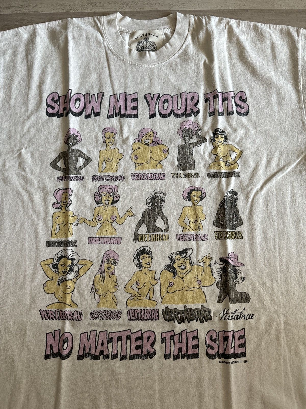 Vertabrae Vertabrae Show Me Your Tits Tee | Grailed