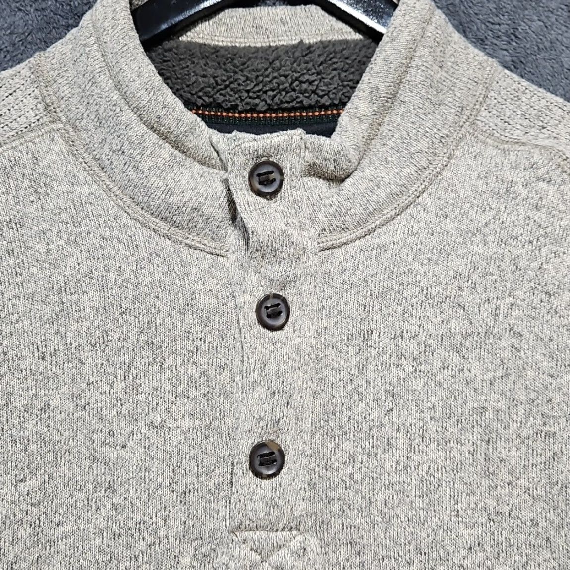 Vintage GH Bass & Co Sweater Mens XXL XXLarge Tan Three Button Henly Pullover Sweatshirt Size US XXL / EU 58 / 5 - 2 Thumbnail