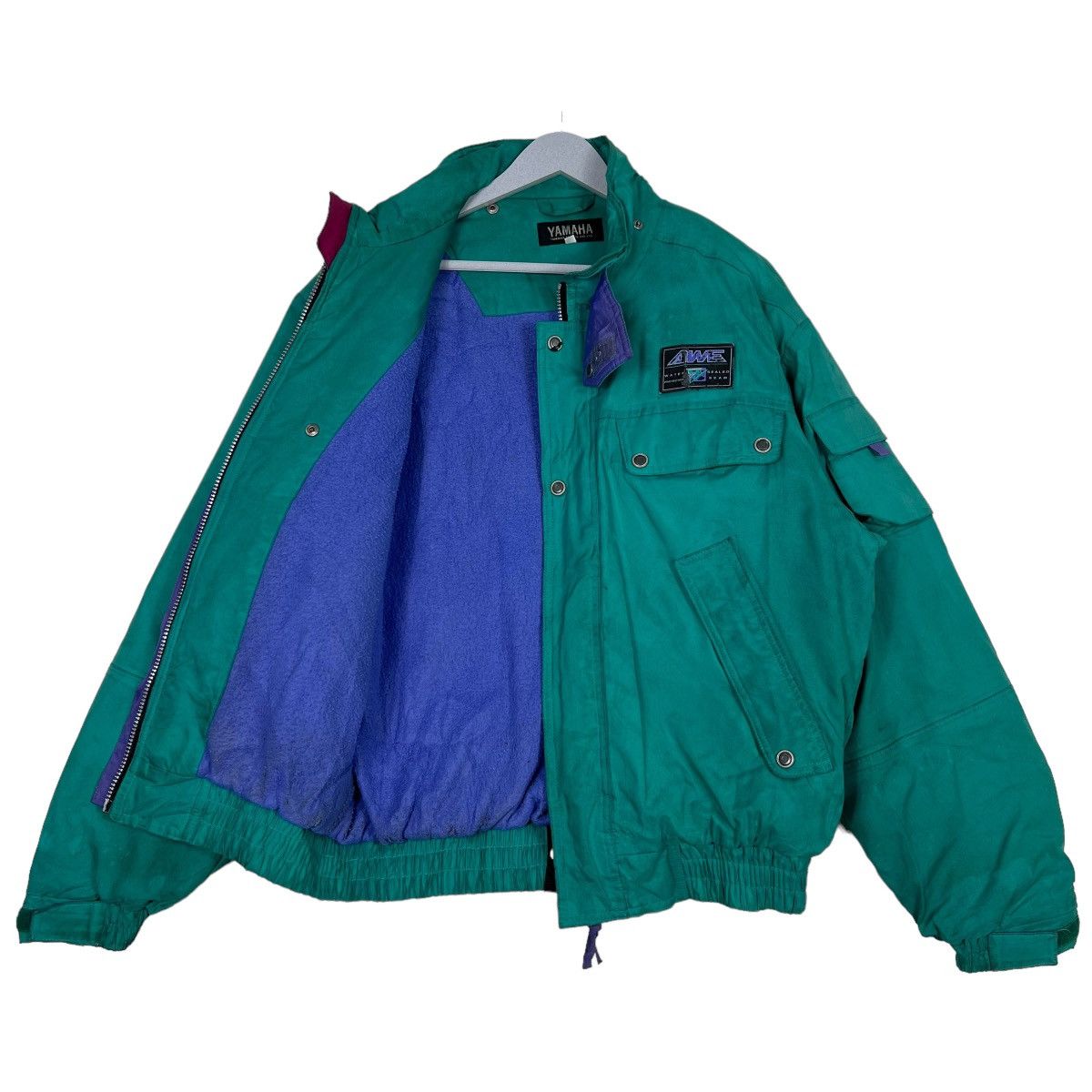 Japanese Brand VINTAGE YAMAHA AWE RIDER BOMBER JACKET Size US L / EU 52-54 / 3 - 9 Thumbnail