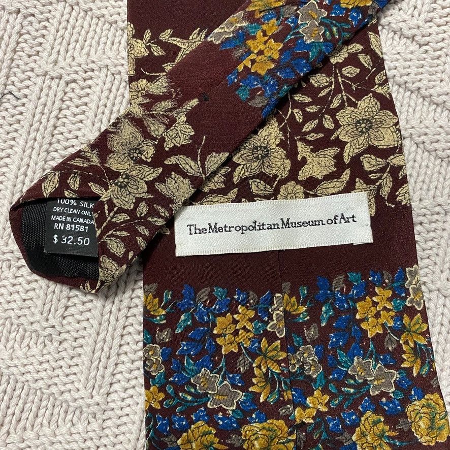 Vintage Vintage MET silk tie Size ONE SIZE - 3 Thumbnail