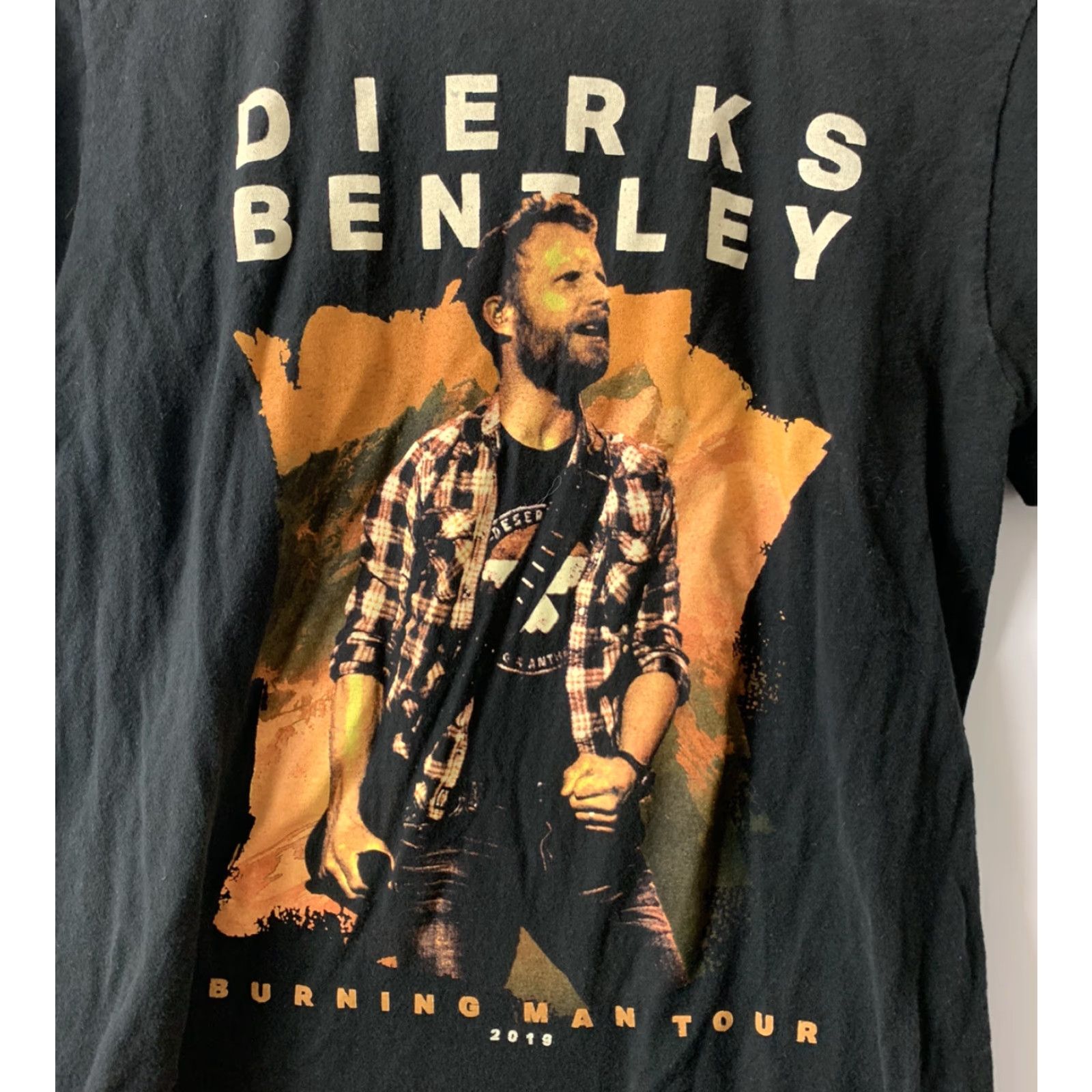 Vintage Dierks Bentley Tour Black Shirt Burning Man Tour 2019 Size Small Shirt Mens Short Sleeve Crew Neck Cotton Black Regular 27” Length 20” Pit to Pit Size US S / EU 44-46 / 1 - 2 Thumbnail