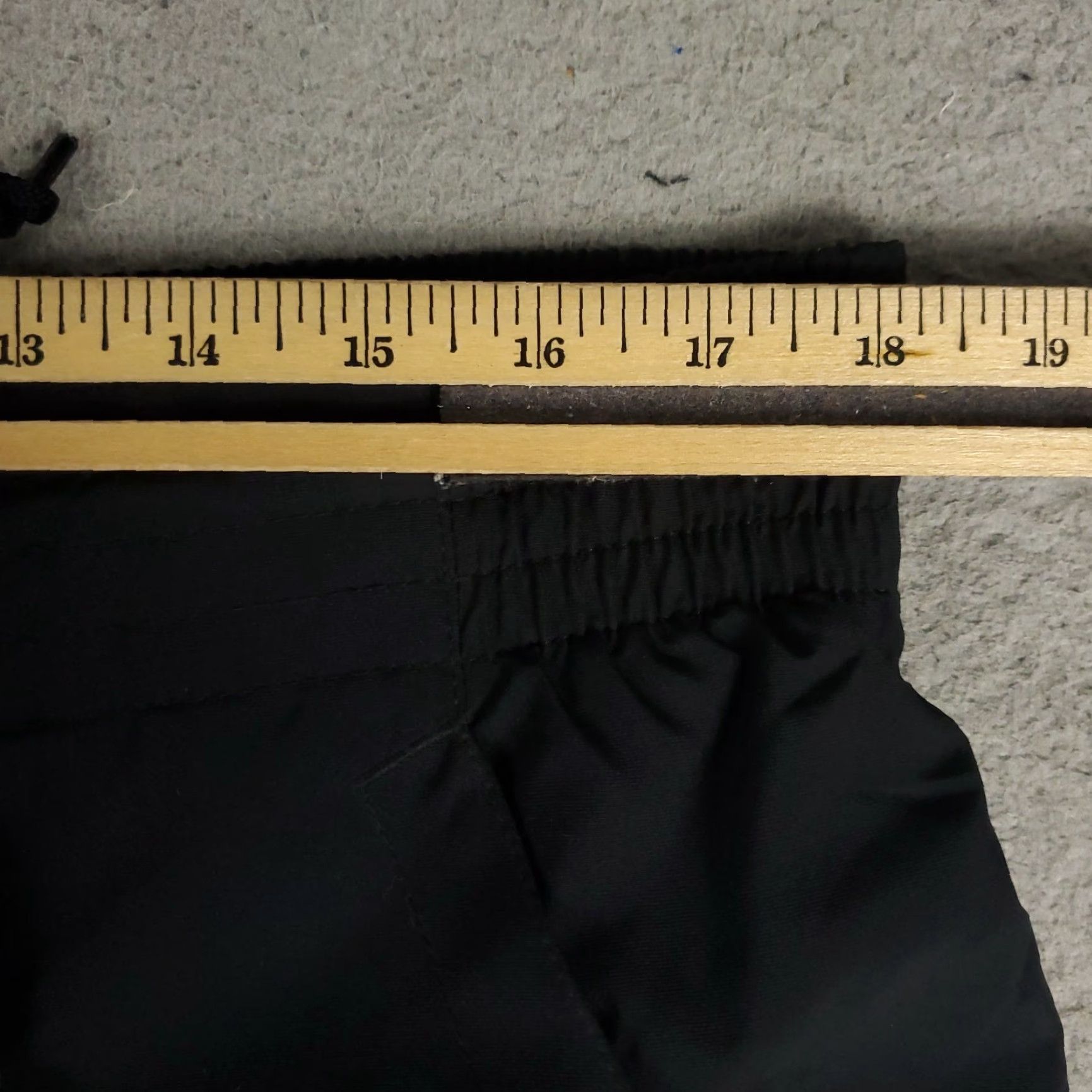 Nike Nike Pants Mens Large Black Baggy Ankle Zip Track Sweatpants Windbreaker Size US 33 - 3 Thumbnail