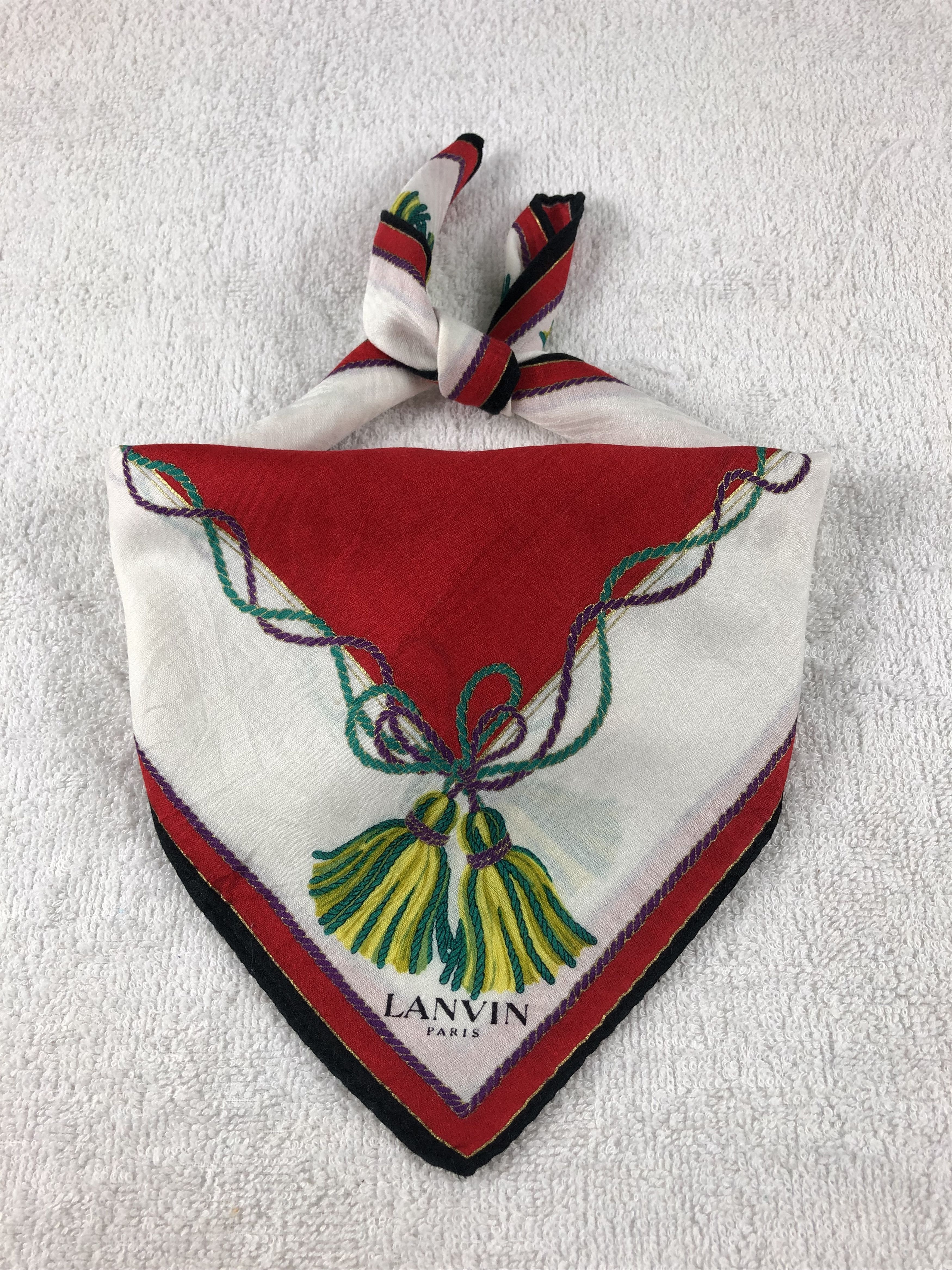 Lanvin × Vintage Lanvin Handkerchief / Bandana / Neckerchief Size ONE SIZE - 1 Thumbnail
