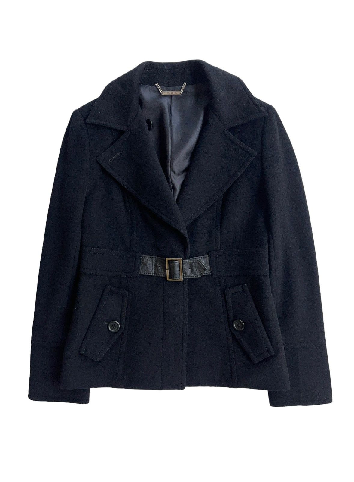 Michael Kors Michael Kors Wool Belted Coat Size S / US 4 / IT 40 - 1 Thumbnail