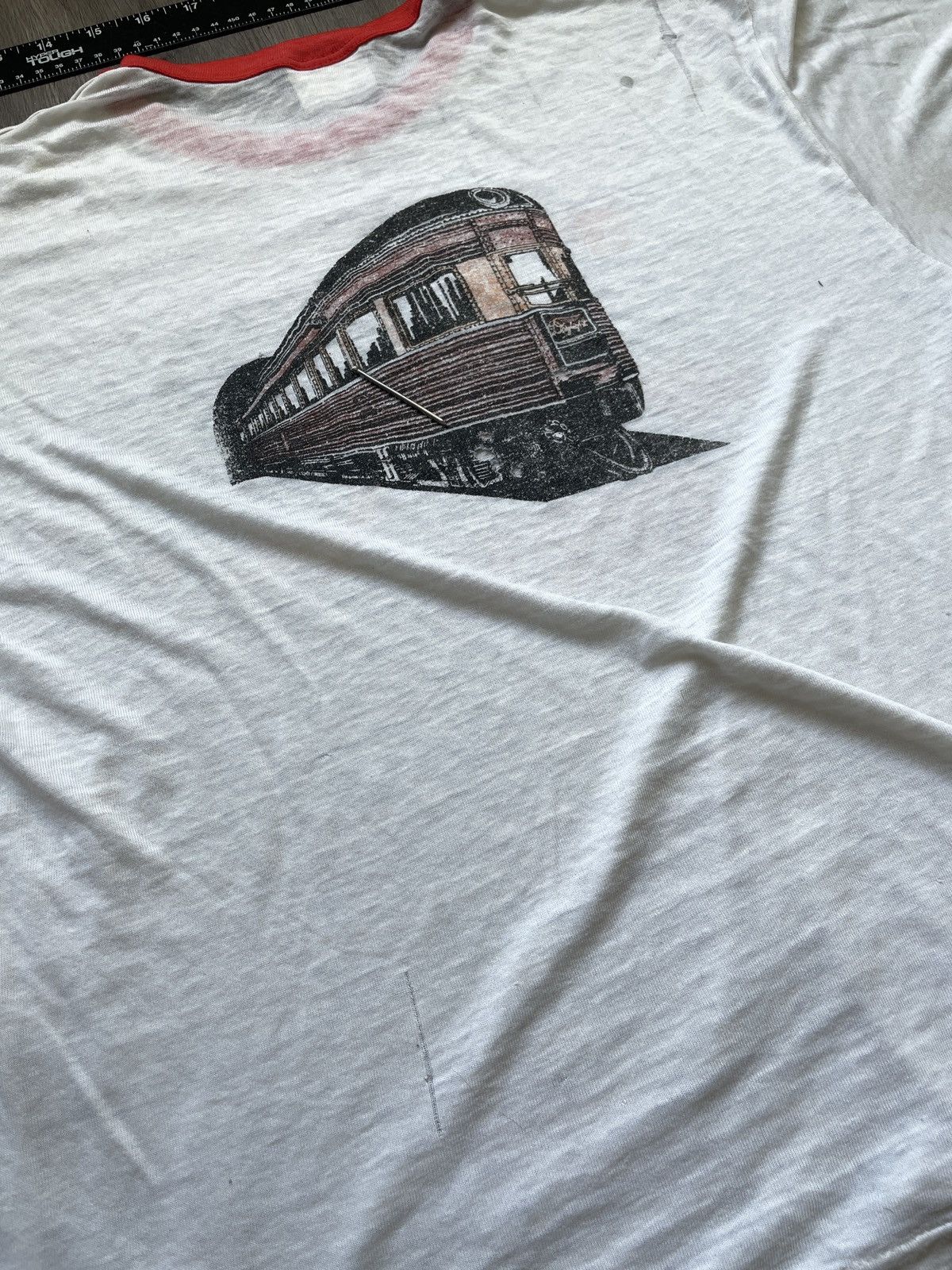Hanes Vintage 89’ Hanes “Daylight Train 4449” T-Shirt (Sz. L) Size US L / EU 52-54 / 3 - 8 Thumbnail