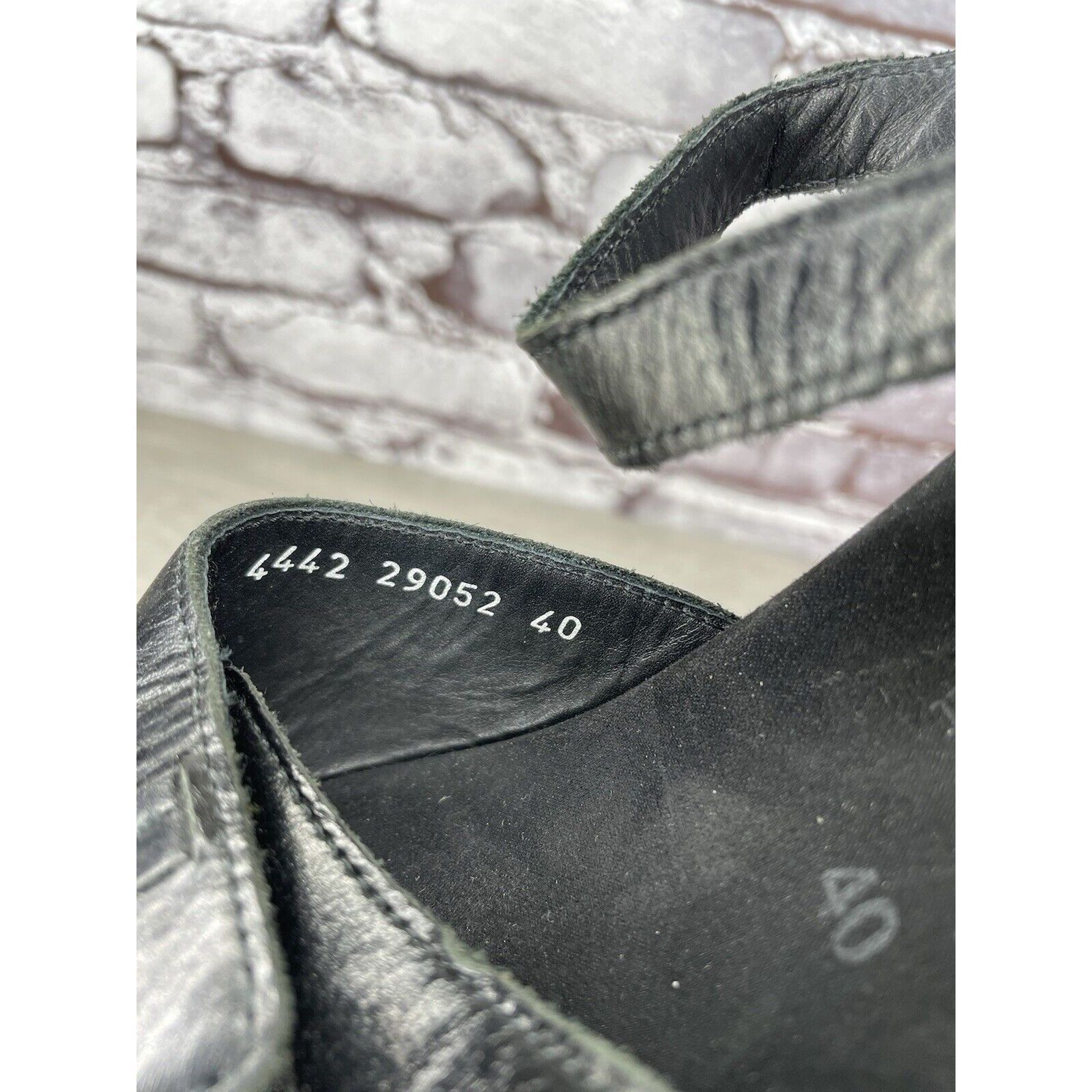 Mephisto Mephisto Black Leather Ankle Strap Causal Wedge Sandals Wome Size US 9.5 / IT 39.5 - 8 Thumbnail