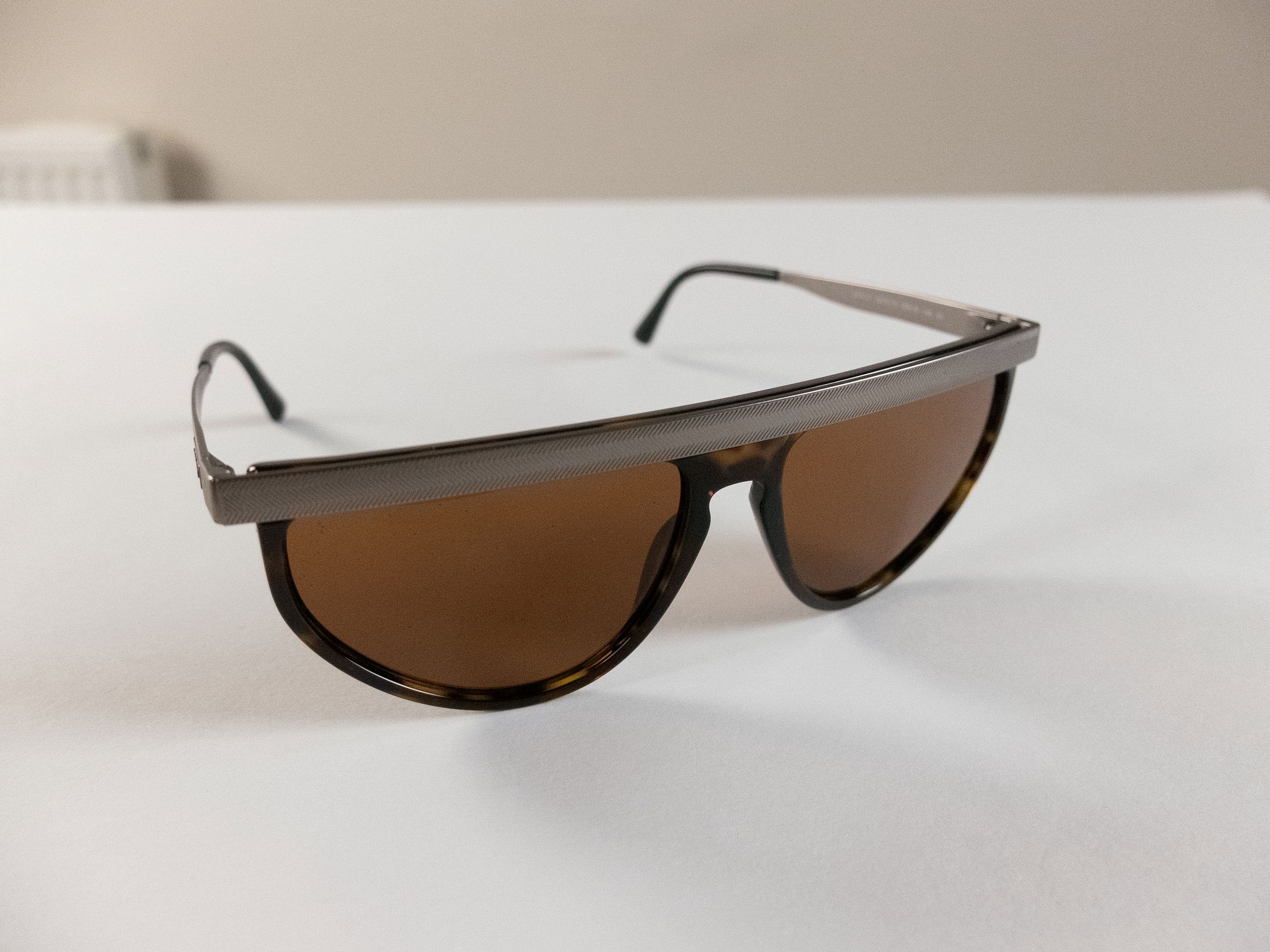 Giorgio Armani GIORGIO ARMANI brown tortoise shell & metallic sunglasses Size ONE SIZE - 1 Thumbnail