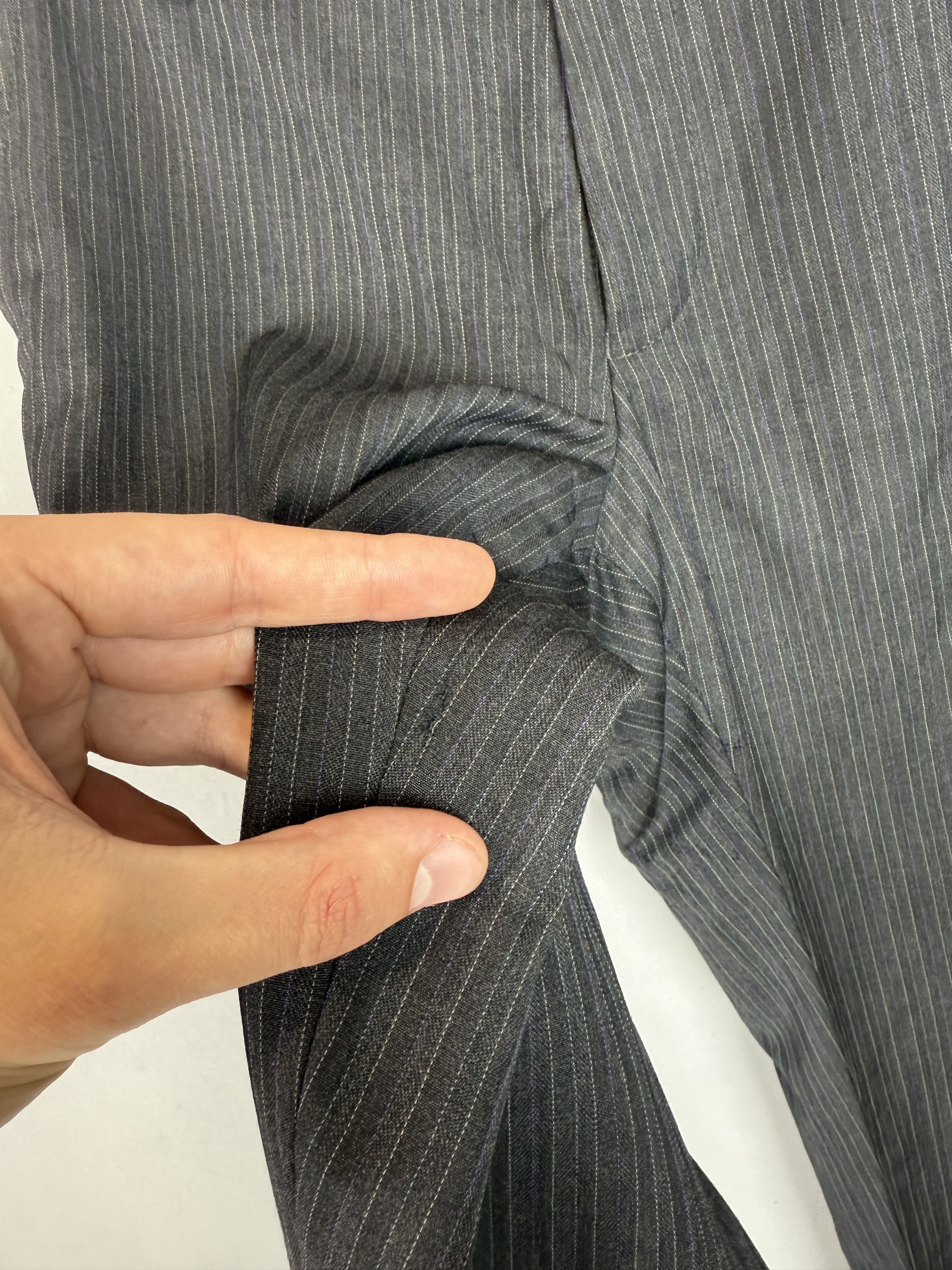 Ted Baker Ted Baker Endurance Wool Suit 2 Piece Grey Striped Size 36S - 21 Thumbnail