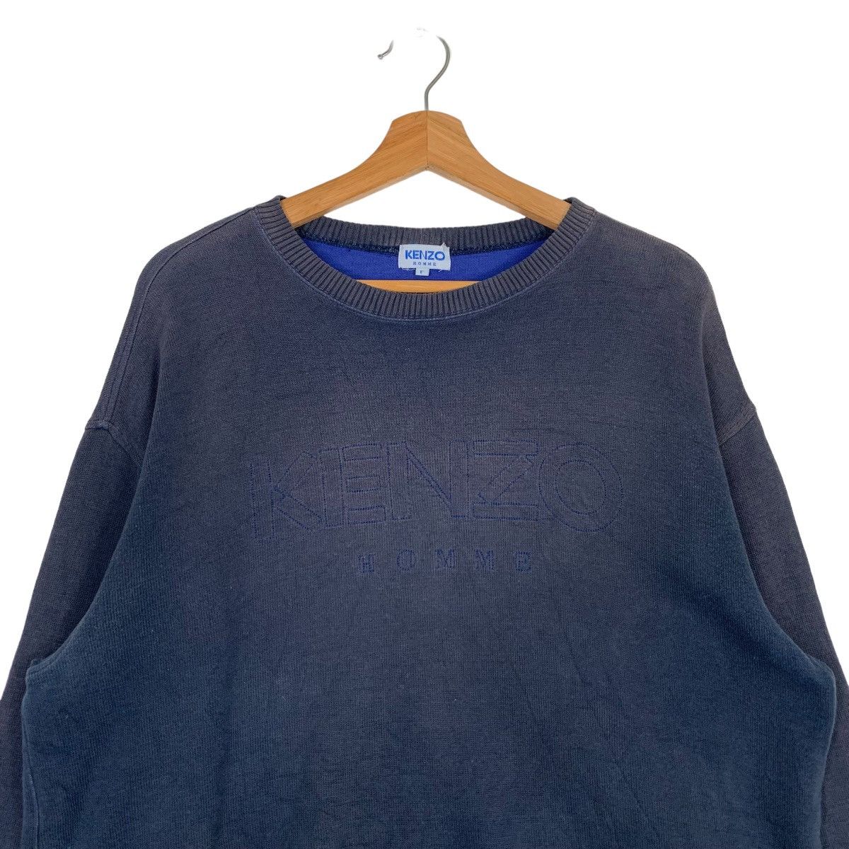 Kenzo KENZO HOMME Big Logo Pullover Sweater #0253-C12 Size US L / EU 52-54 / 3 - 3 Thumbnail