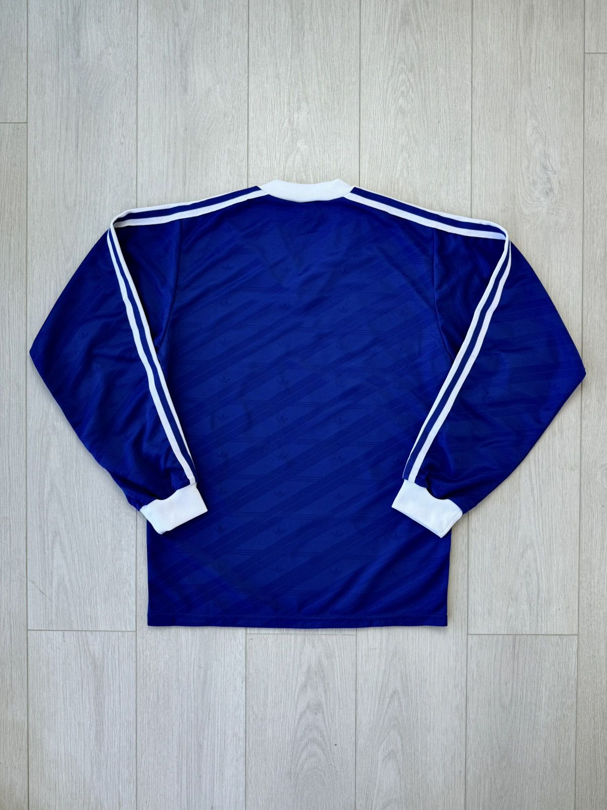 Adidas Vintage 1980s Adidas Trefoil Long Sleeve Jersey England Rare Size US M / EU 48-50 / 2 - 4 Thumbnail