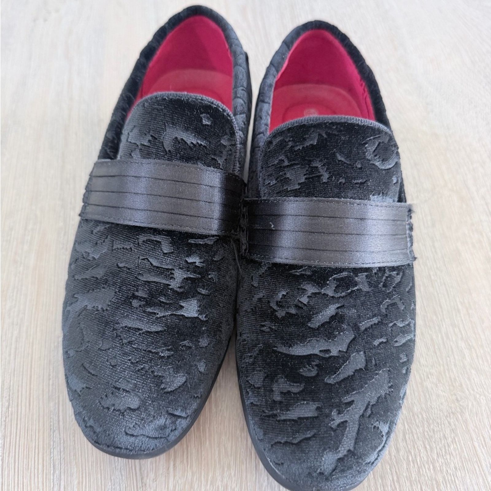 Other Bruno Mark PU Velvet Boys Black Dress Shoes Loafers size 13 Size US 13 / EU 46 - 6 Thumbnail