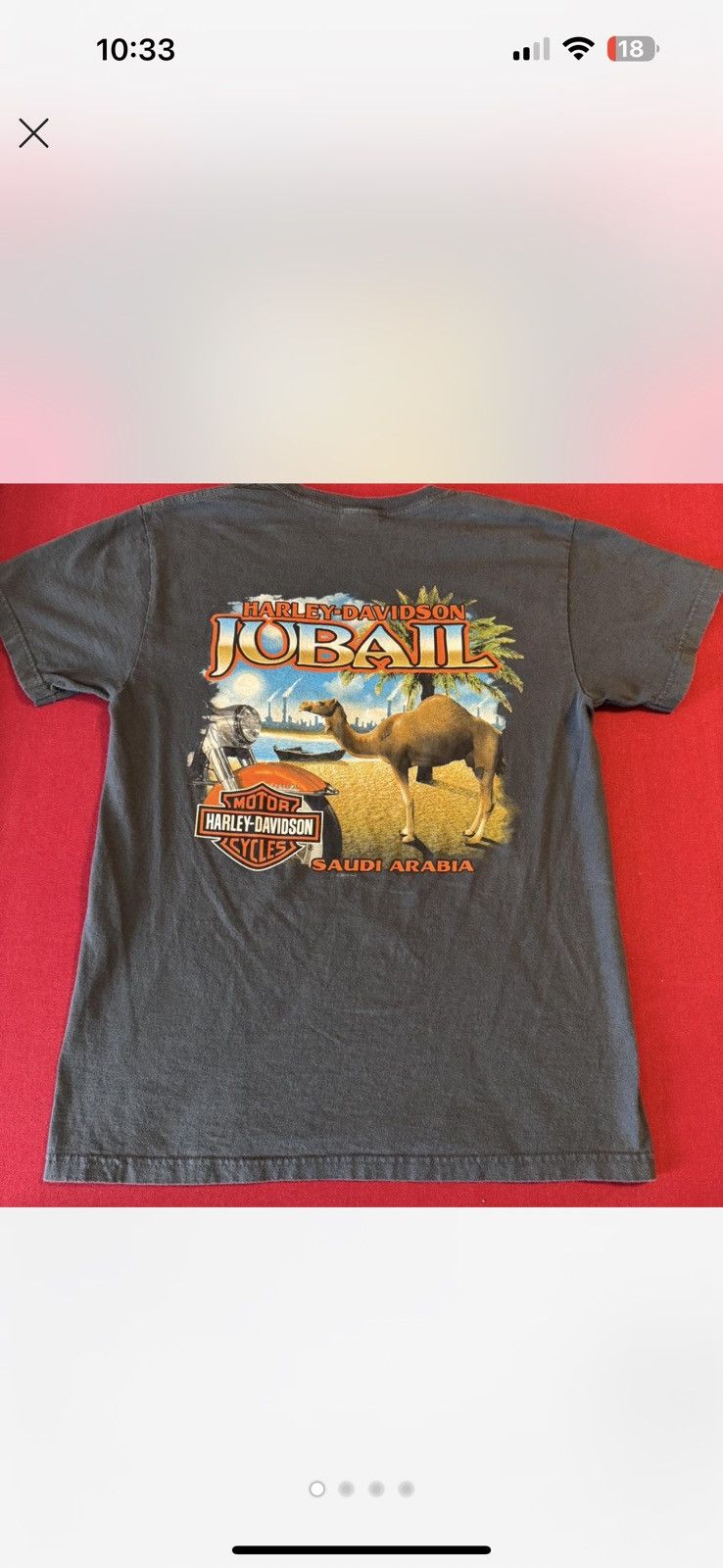 Harley Davidson Vintage Arabia Harley Davidson Tshirt Size US M / EU 48-50 / 2 - 1 Thumbnail