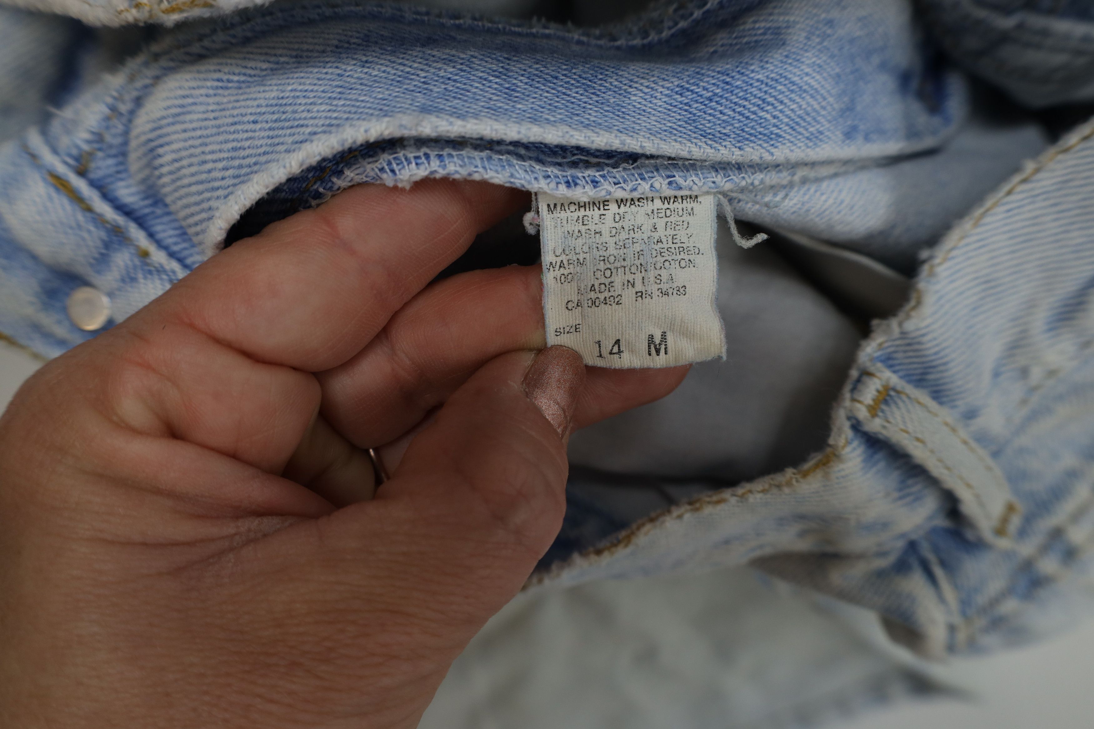 Lee × Vintage Vintage 90s Lee Relaxed Tapered Leg Denim Jeans Blue USA Size 36" / US 14 / IT 50 - 9 Thumbnail