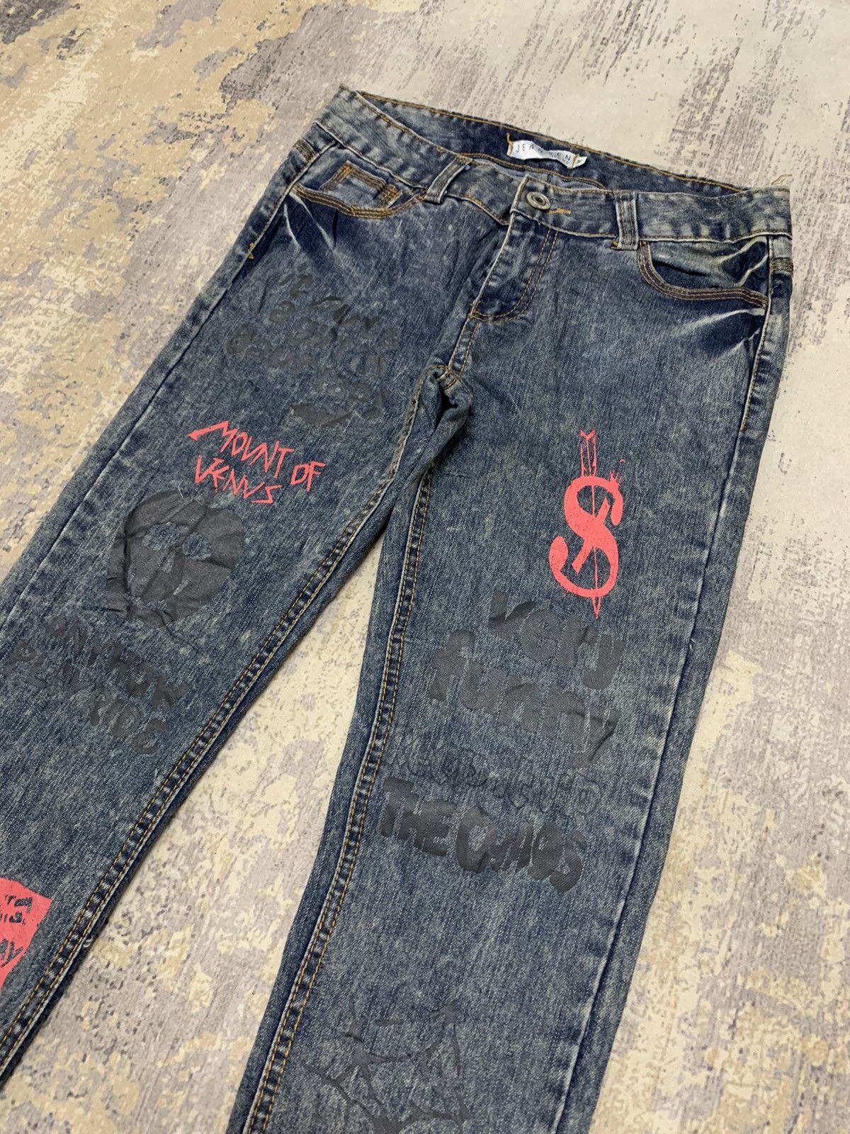Hysteric Glamour × If Six Was Nine × Seditionaries Seditionaries Acid Wash Jeans Punk Style Jeans 27x29.5 Size 27" / US 4 / IT 40 - 3 Thumbnail