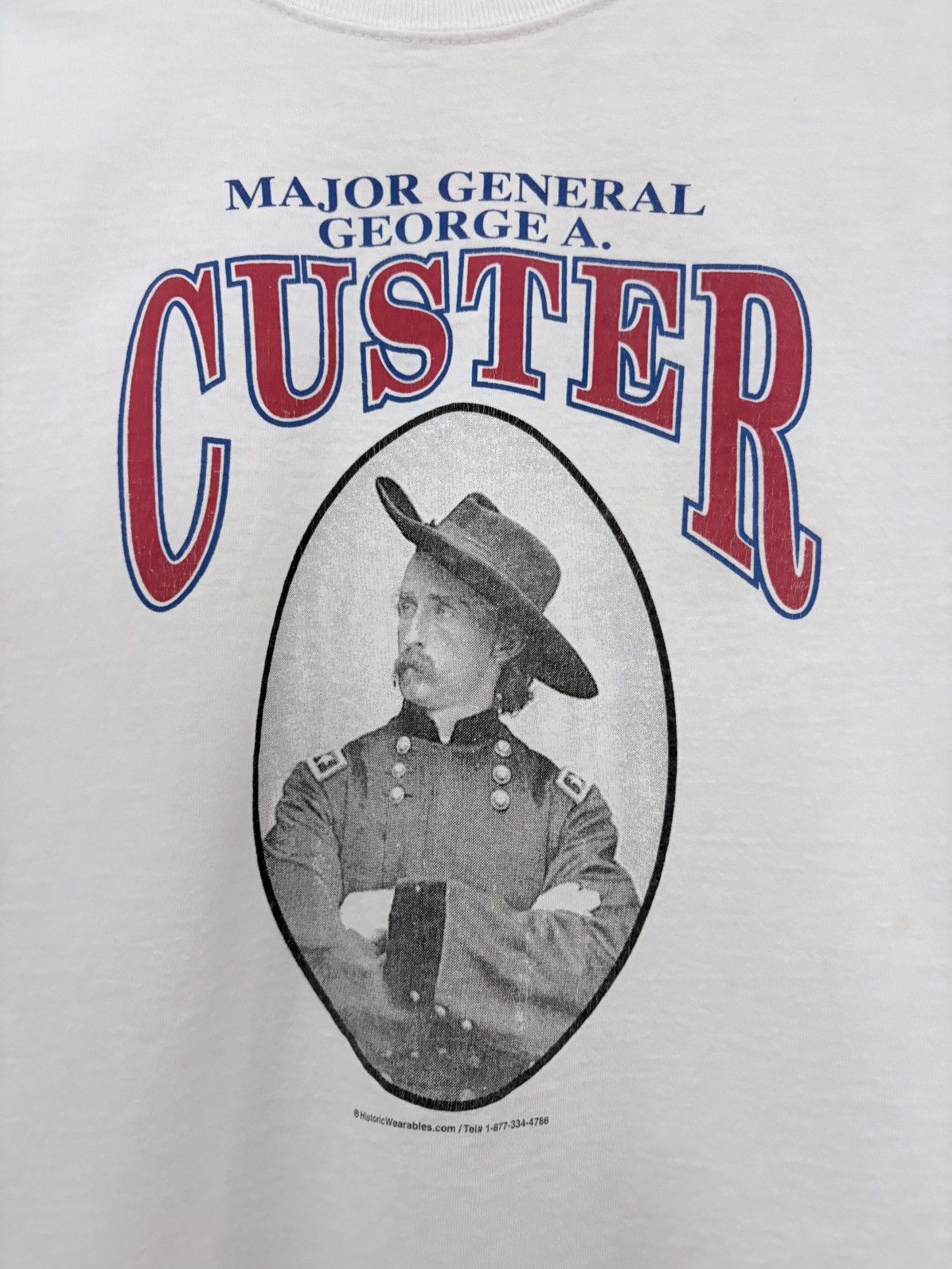 Vintage Vintage Major General George Custer Marine Army Tee Shirt Size US M / EU 48-50 / 2 - 2 Thumbnail