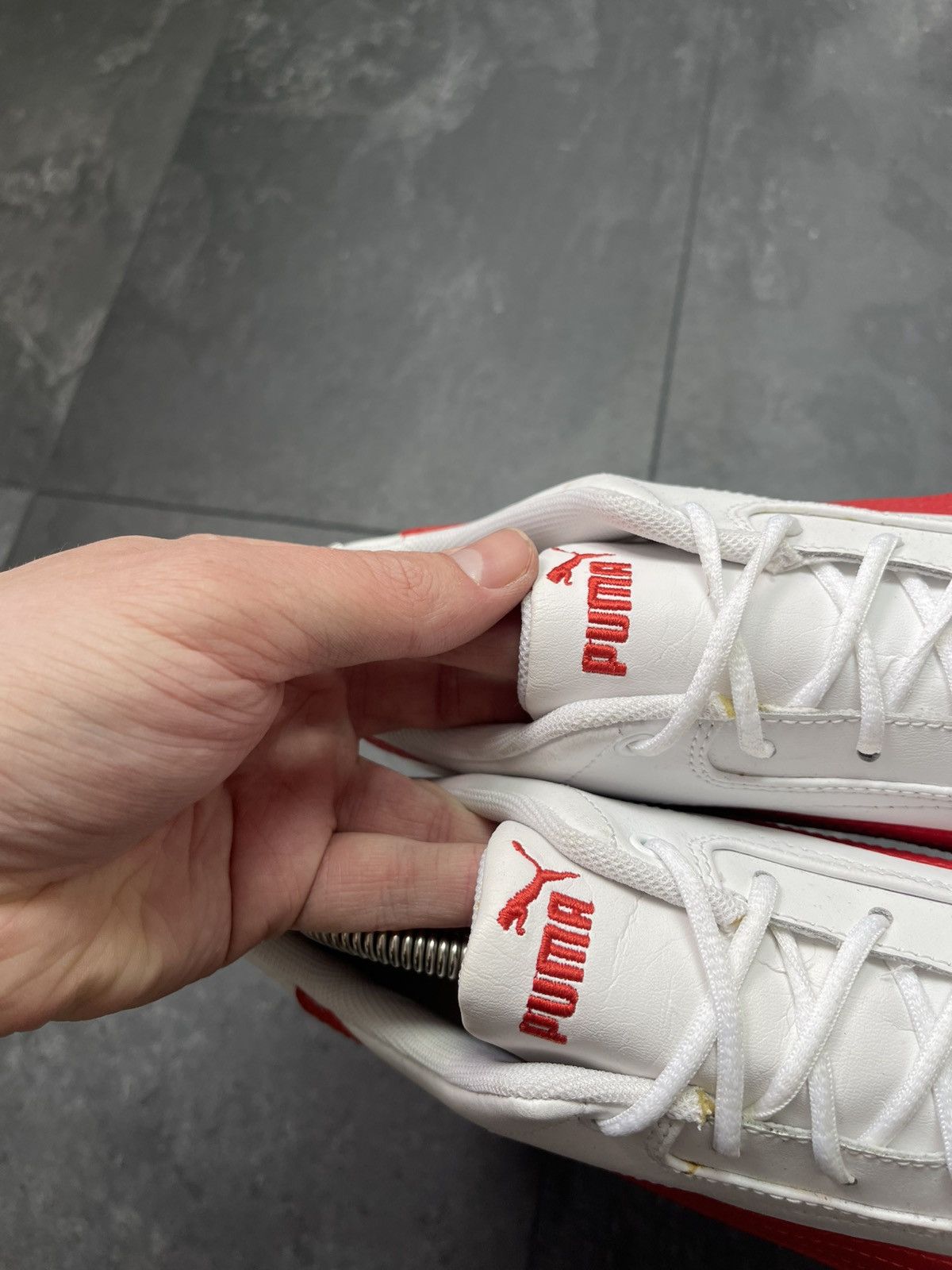 Ferrari × Puma × Vintage Vintage Puma Speedcat Ferrari Racing Suede Y2K Sneakers Size US 5.5 / EU 38 - 4 Thumbnail