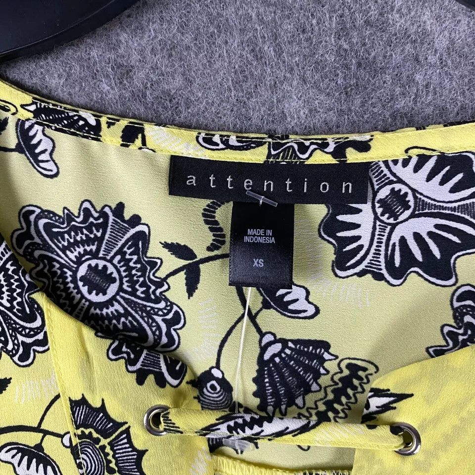 Other Attention Blouse XS Women's Sleeveless Floral Yellow Size XS / US 0-2 / IT 36-38 - 2 Thumbnail