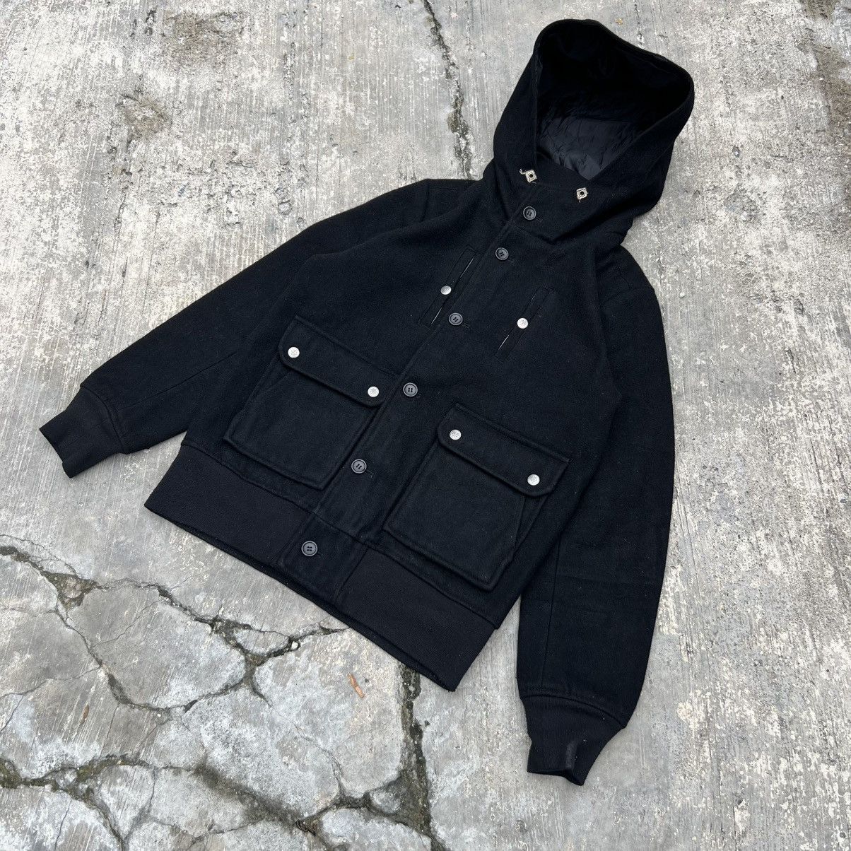 If Six Was Nine “PUNK” BLACK ZIP UP WOOL HOODIE JACKET Size US M / EU 48-50 / 2 - 1 Thumbnail