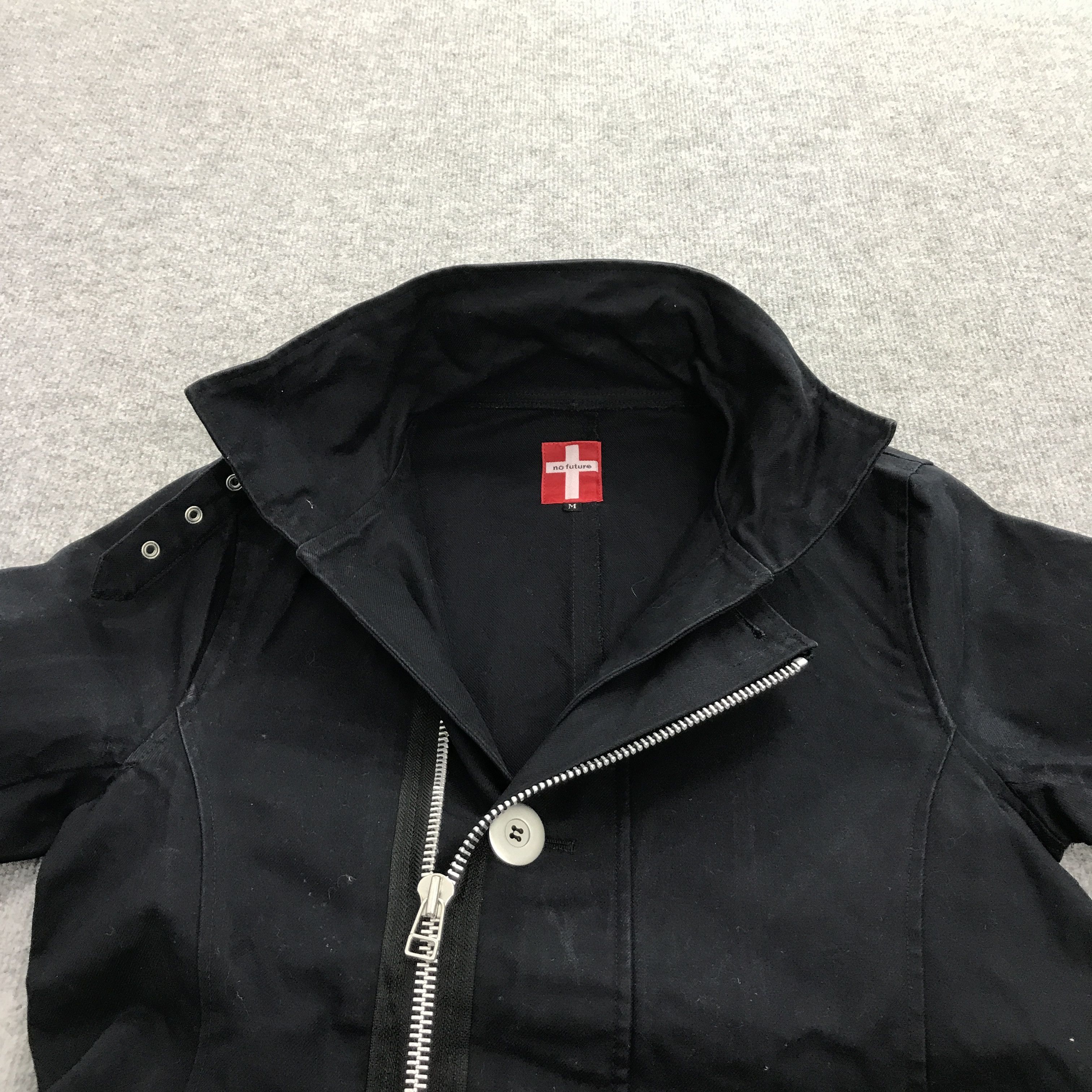 Japanese Brand × No Future Black Punk No Future zipper bondage jacket Size US M / EU 48-50 / 2 - 11 Thumbnail