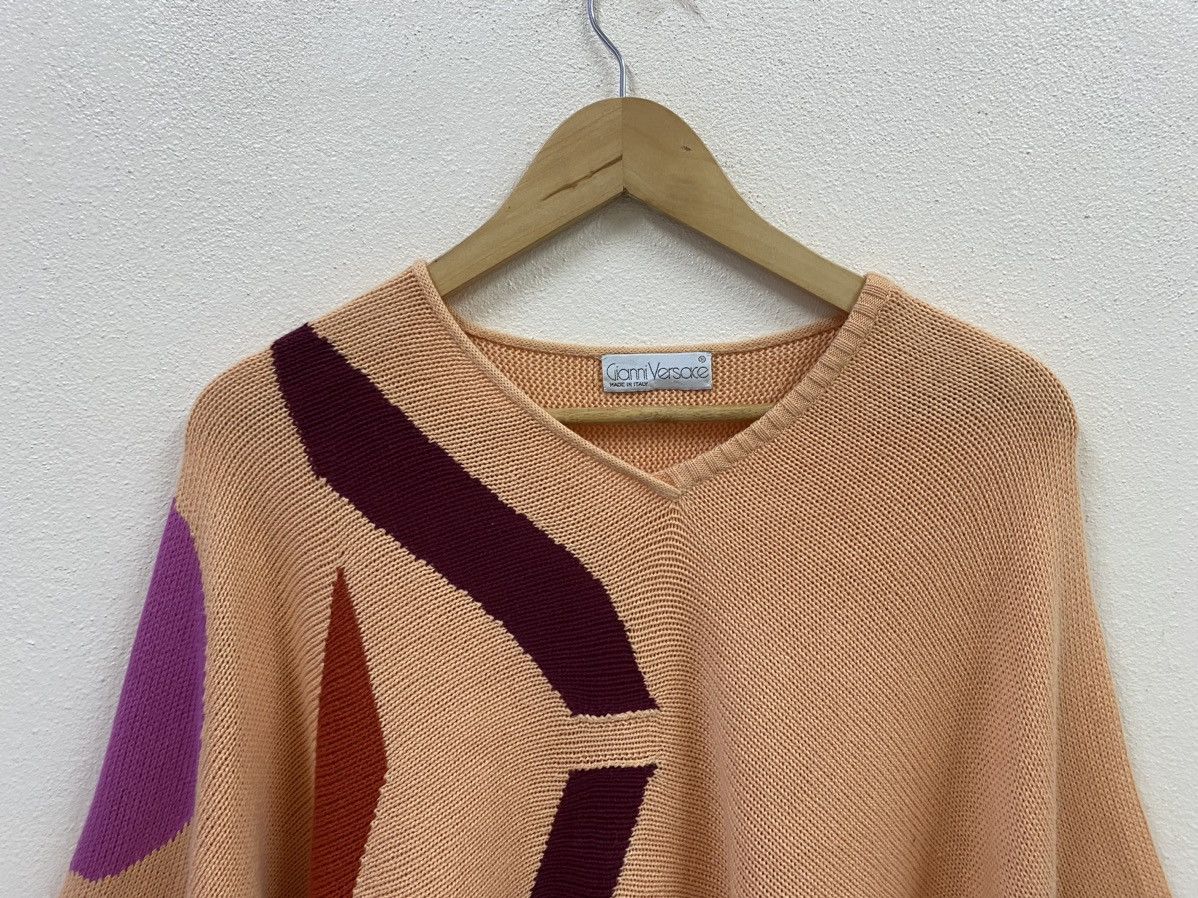 Versace Vtg GIANNI VERSACE 80s Sweater Knit Size M / US 6-8 / IT 42-44 - 4 Thumbnail