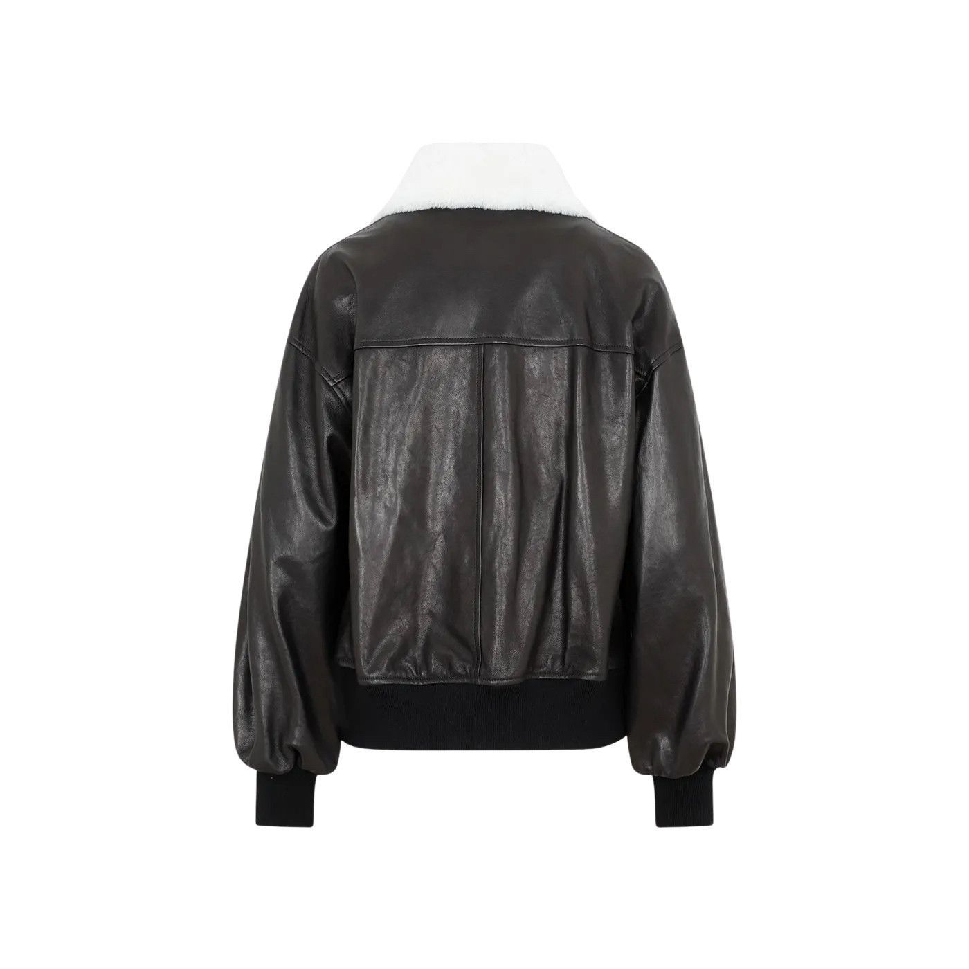 KHAITE KHAITE Shellar Black Leather Jacket New/Authentic (Women's s Size S / US 4 / IT 40 - 2 Thumbnail