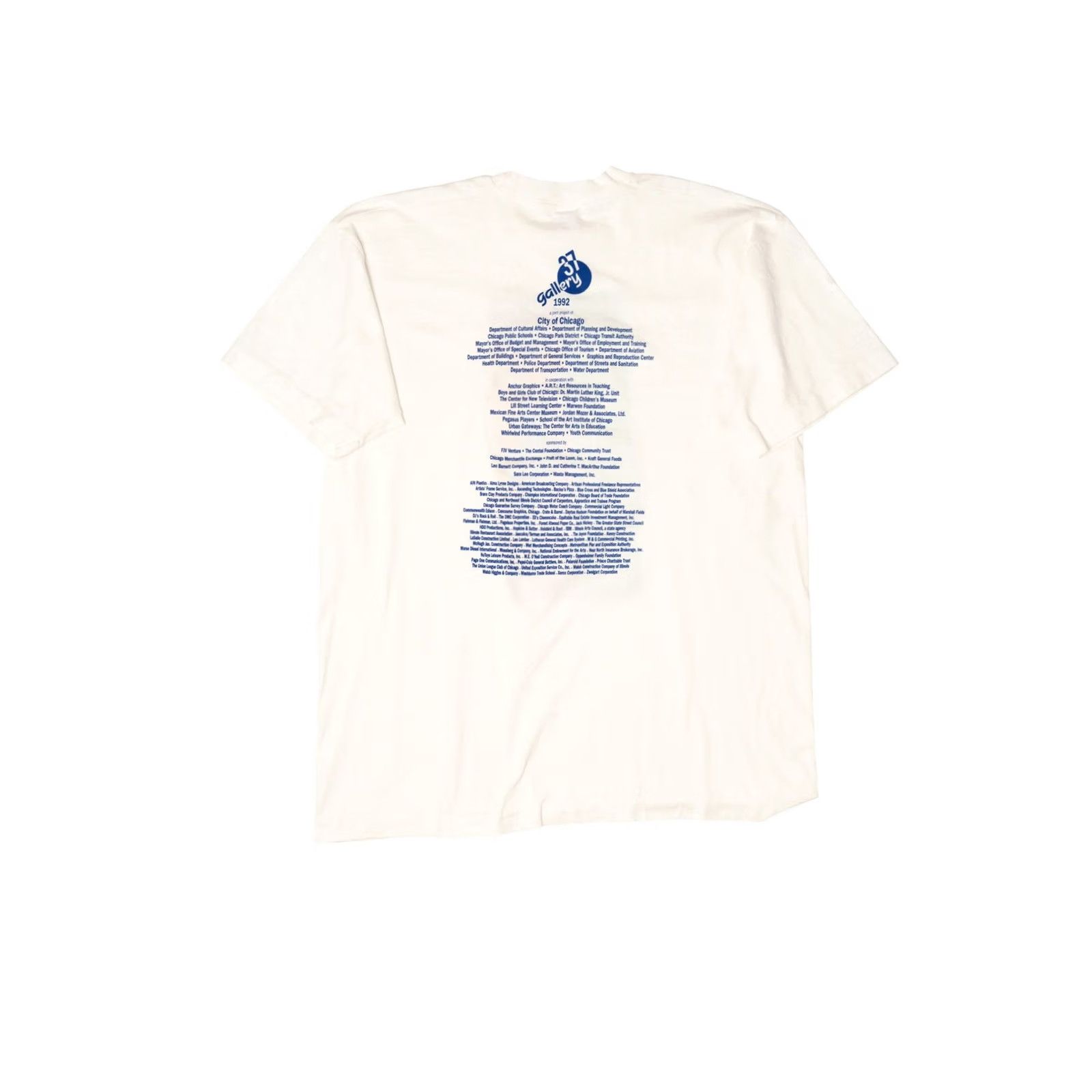 Fruit Of The Loom Vintage Picasso Art Gallery 37 Single Stitch T-Shirt 1992 White Unisex Adults X-Large Short Sleeve Cotton T-Shirt Mens Womens Girls Boys Size US XL / EU 56 / 4 - 2 Thumbnail