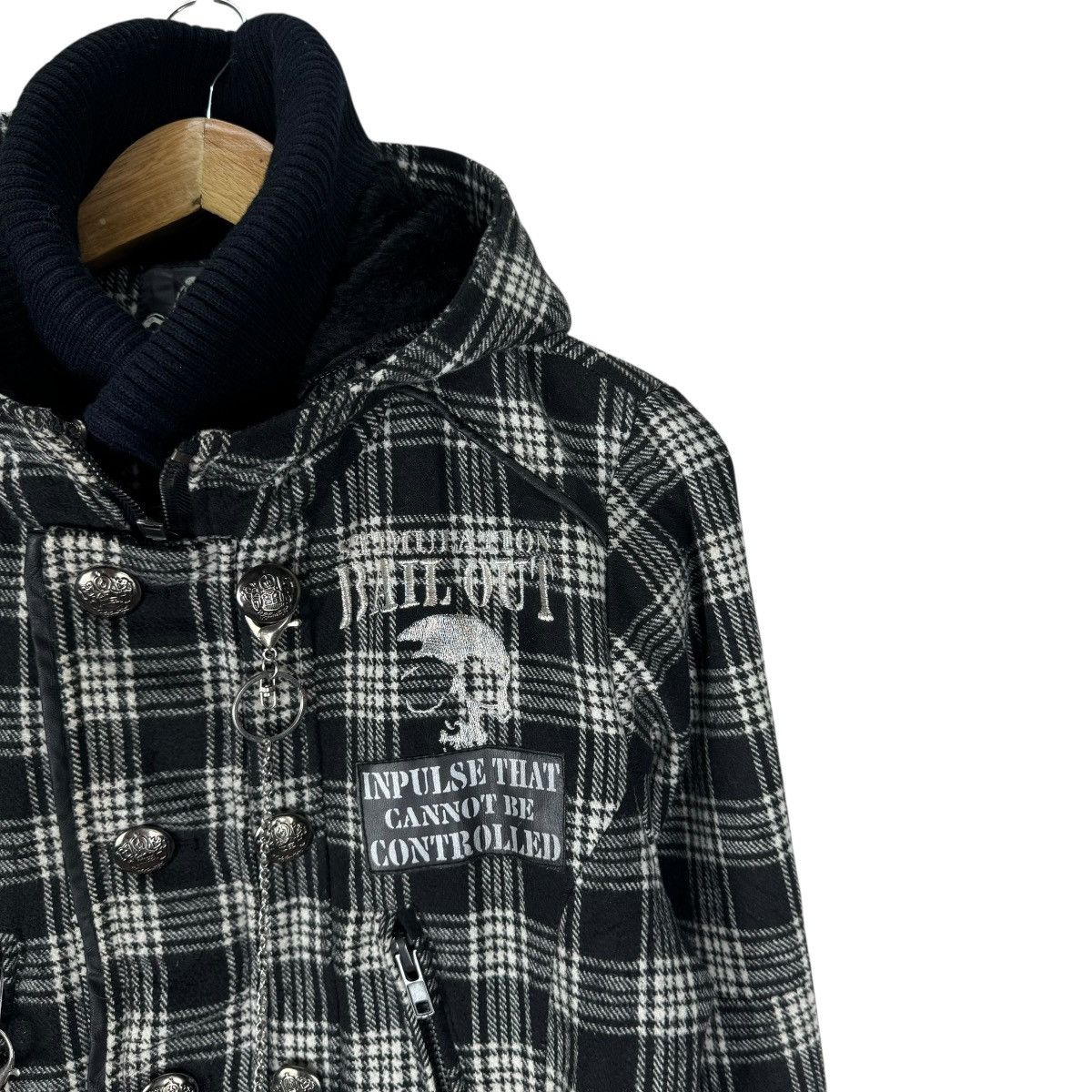 If Six Was Nine 🌟SEX POT REVENGE HOODIE PLAIDS JACKET Size L / US 10 / IT 46 - 4 Thumbnail