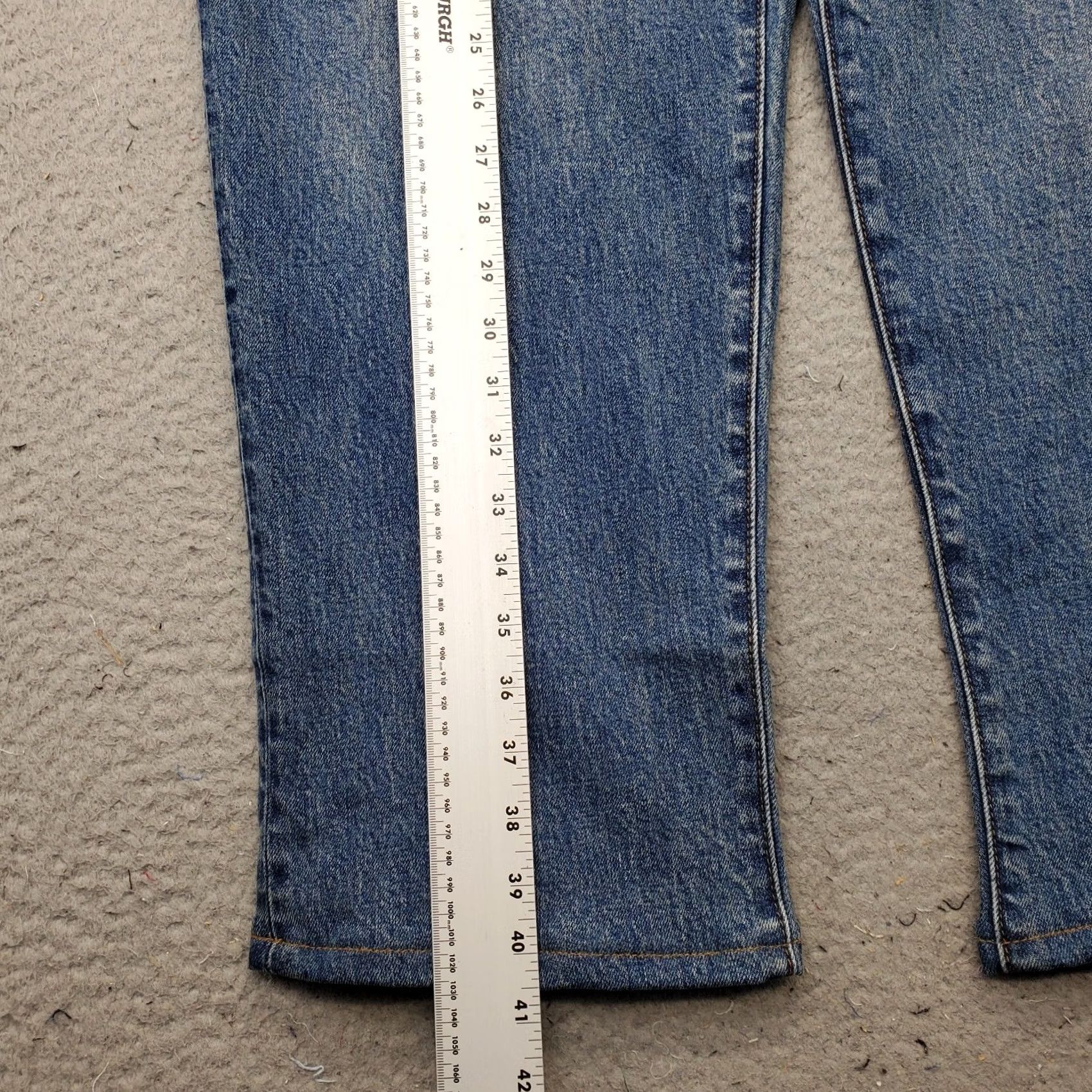 Lands' End Lands' End Mens Jeans 40 Blue Denim Medium Wash Traditional Fit Shirt? Size US 40 / EU 56 - 3 Thumbnail
