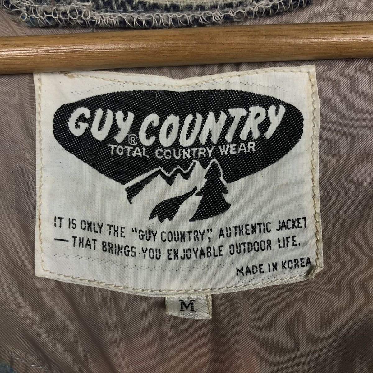 Japanese Brand 📌Vintage Wool Button Jacket Guy Country Striped Design Size US M / EU 48-50 / 2 - 14 Thumbnail