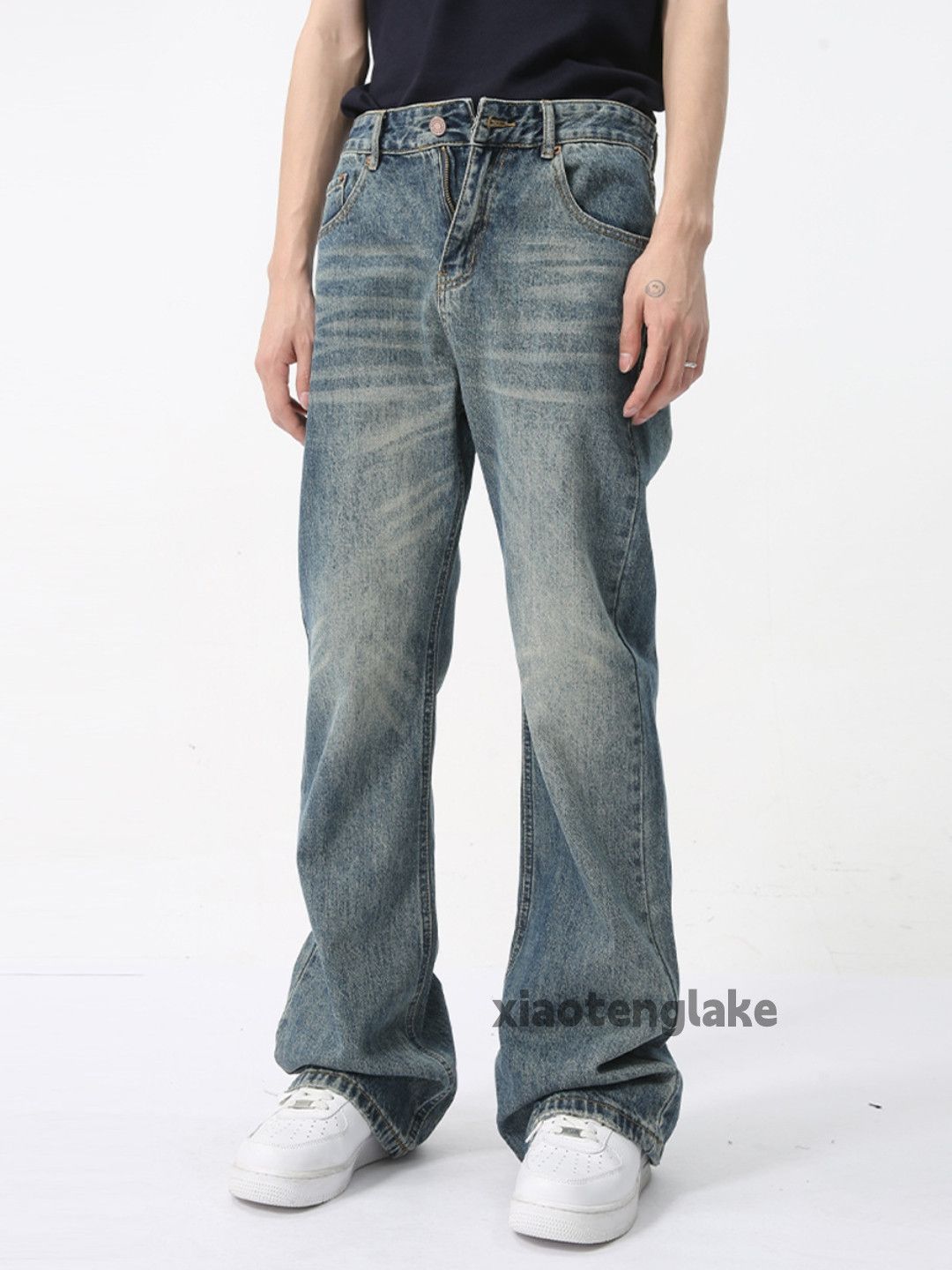 Jean × Vintage washed faded cleanfit yuppie bootcut flared y2k jeans Size US 32 / EU 48 - 1 Thumbnail