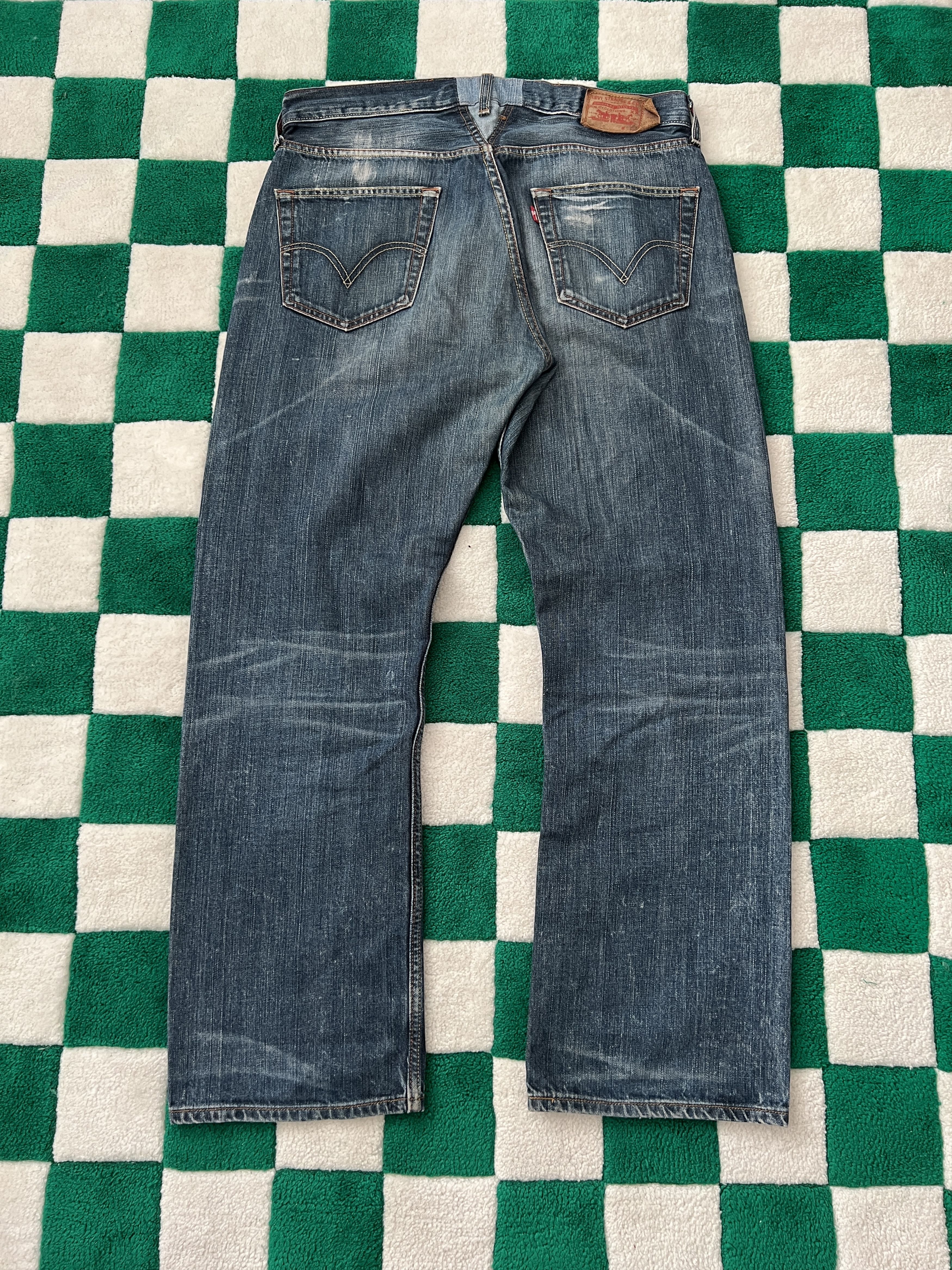 Levis 501 Vintage Custom Faded Denim Jeans size W33 L30